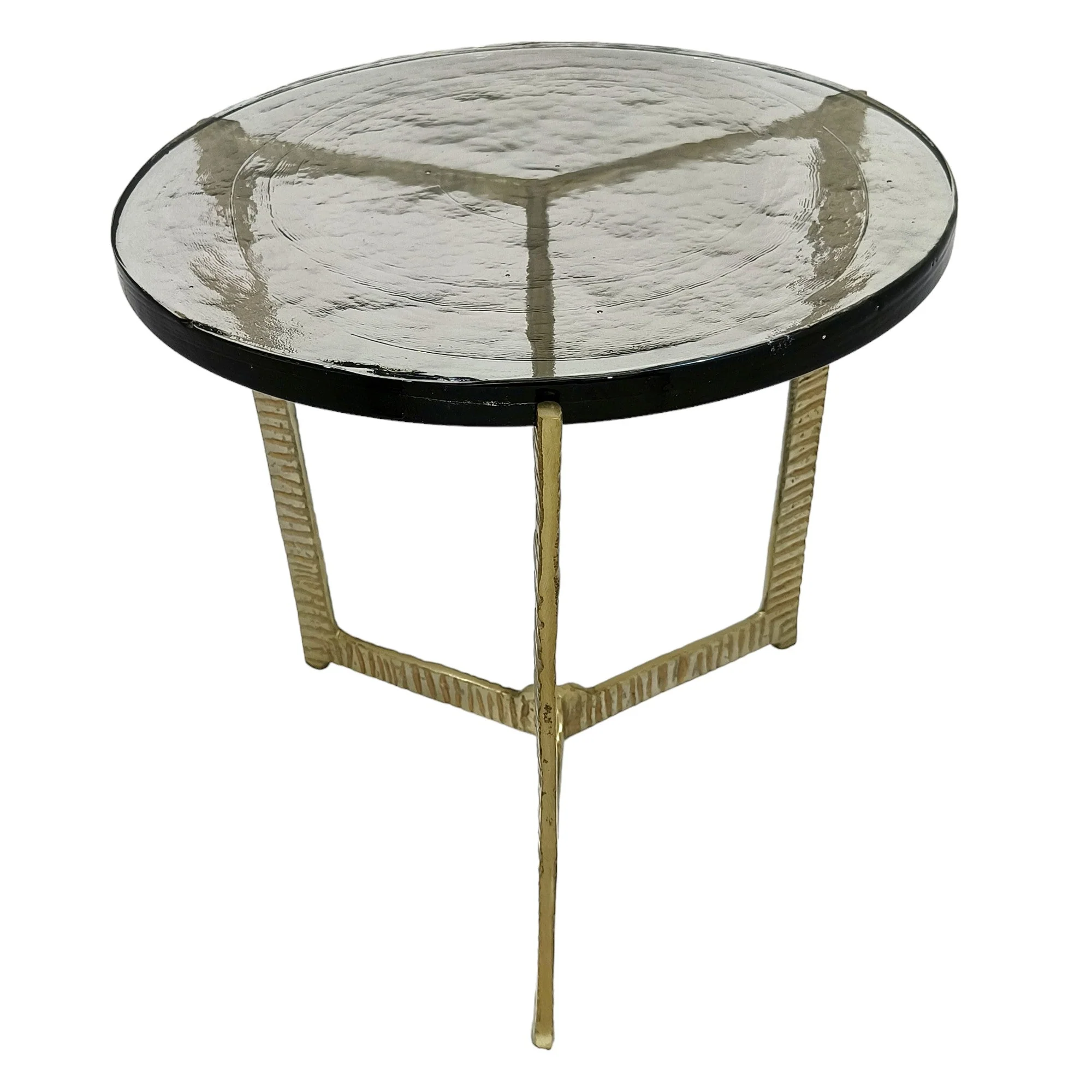 18" Bennington Wide Recycled Glass Accent Table