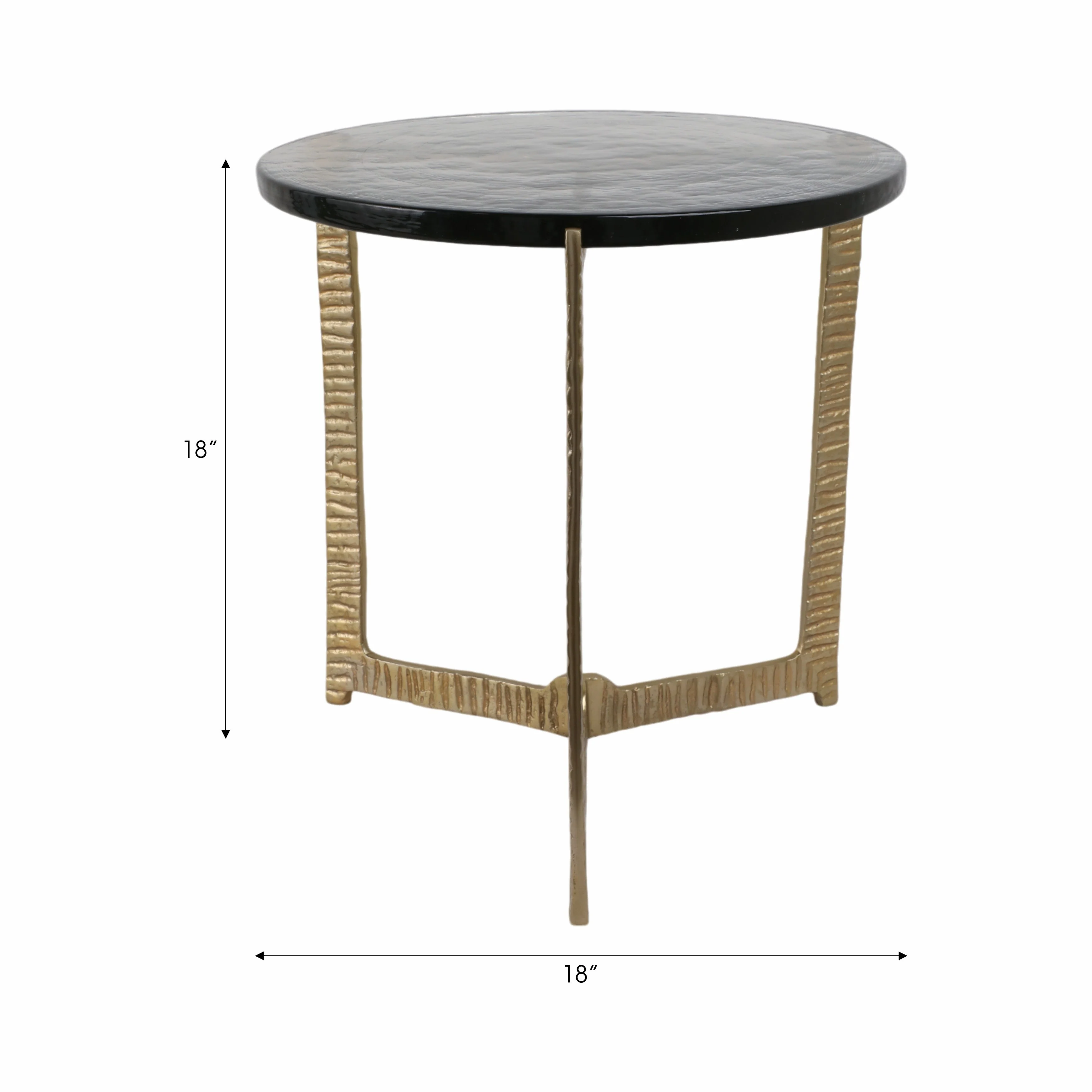 18" Bennington Wide Recycled Glass Accent Table - Image 11
