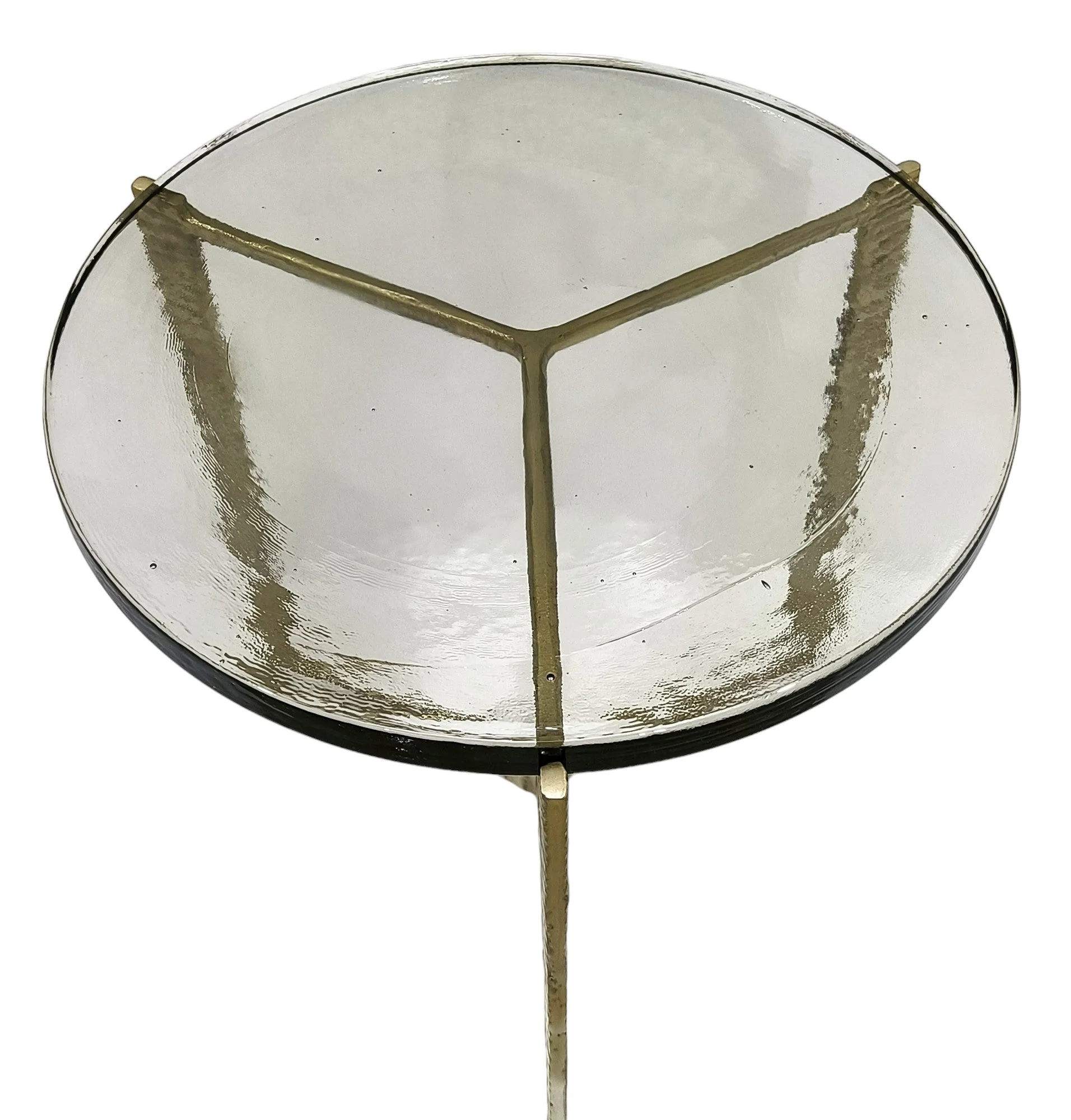 18" Bennington Wide Recycled Glass Accent Table - Image 2