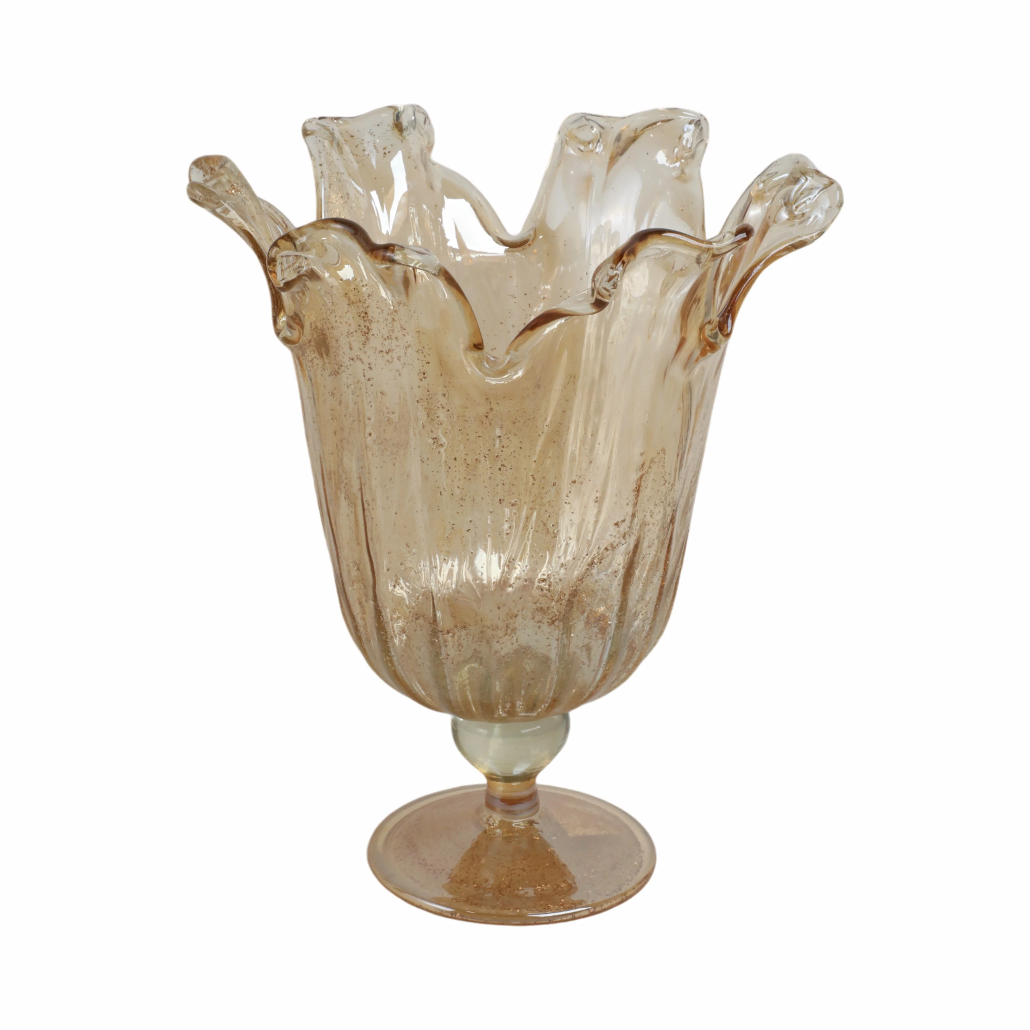 18" Maggiore Italian Art Glass Vase - Image 3