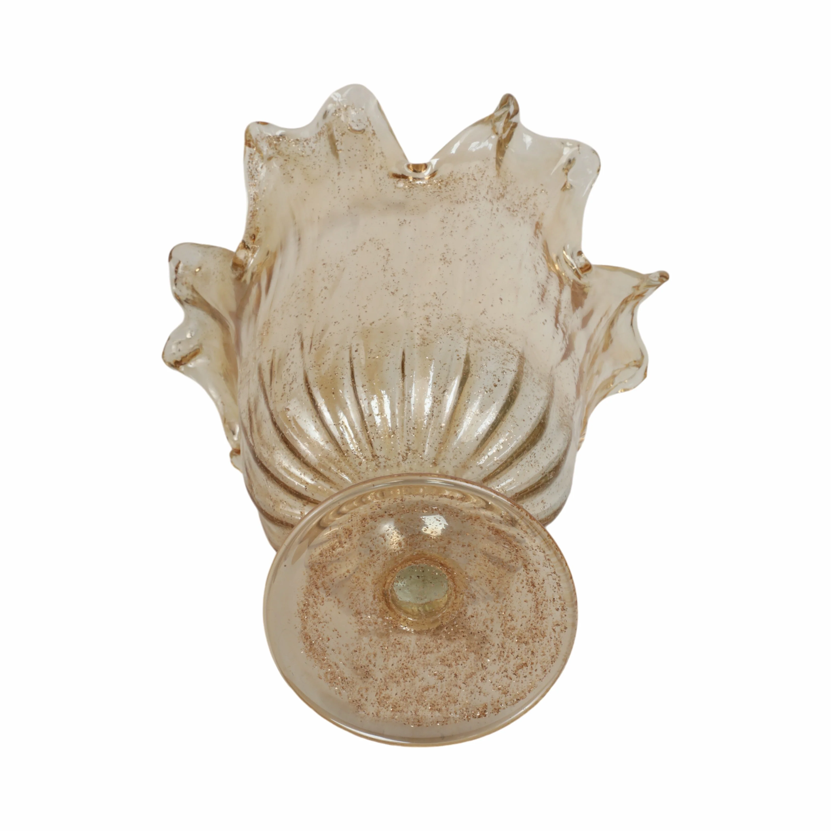 18" Maggiore Italian Art Glass Vase - Image 9