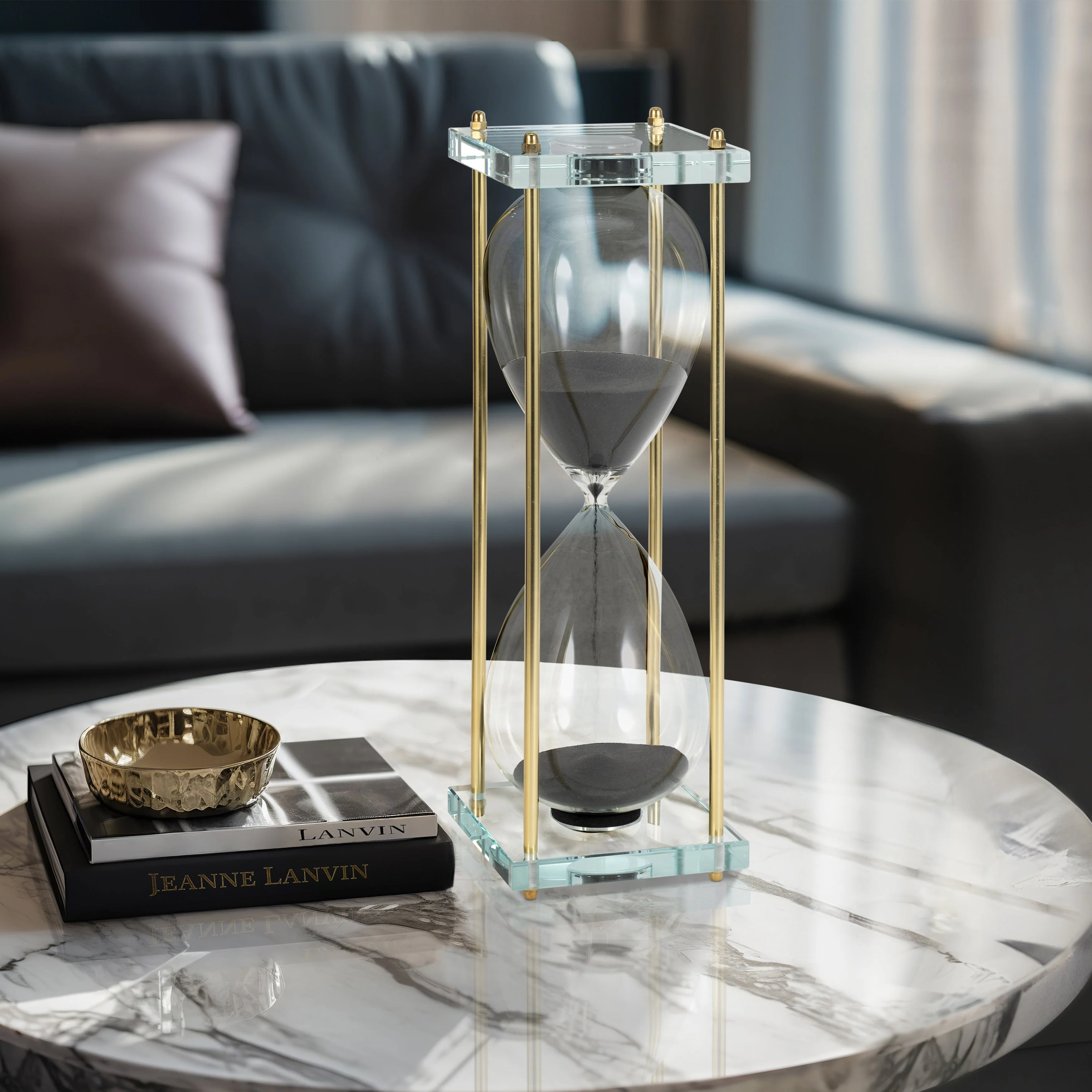 18" Reynolds Small Black & Gold Hourglass - Image 20