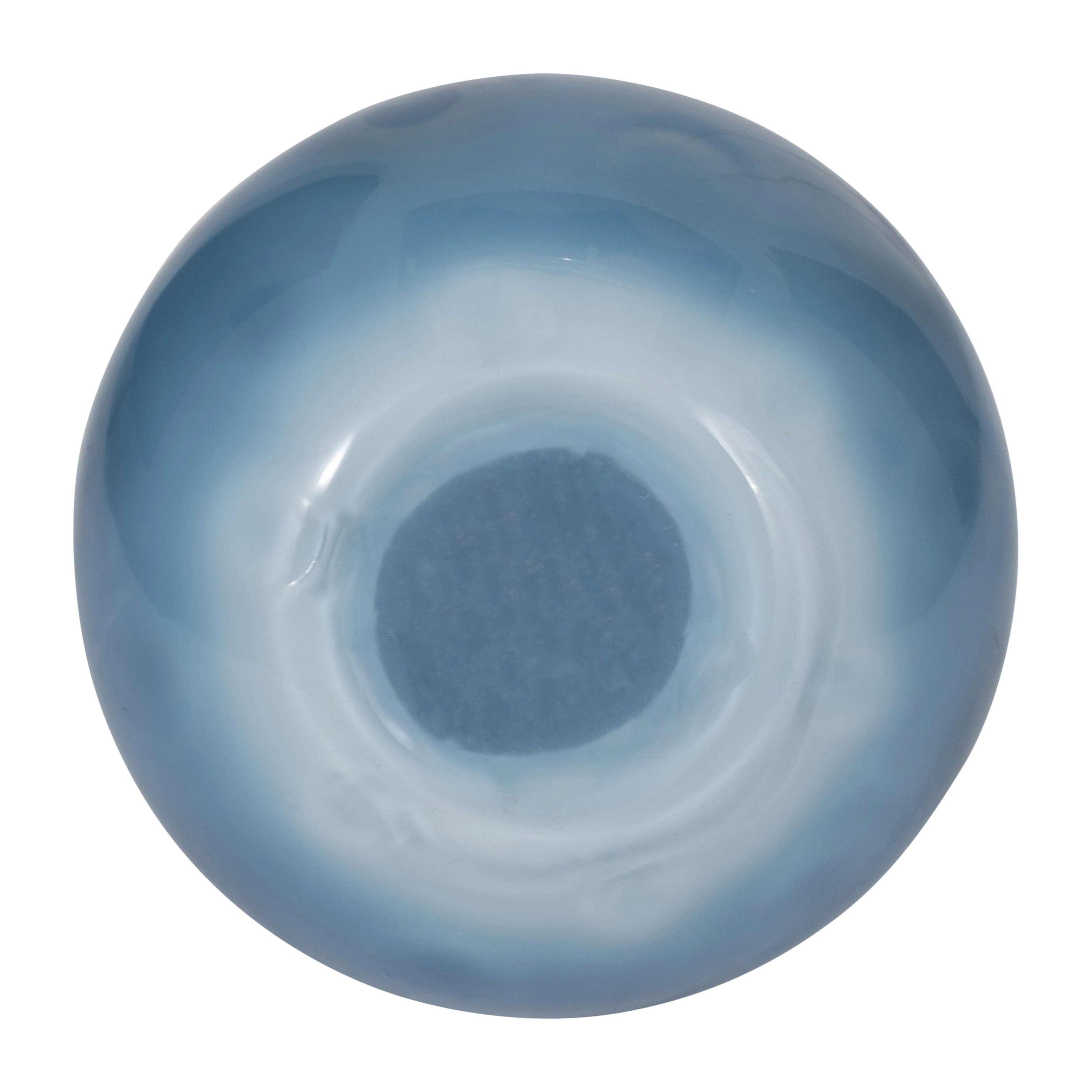 18013-02 GLASS, 10''H, FROSTED VASE WITH RED DETAIL-GRAY( Sagebrook Home ) - Image 6