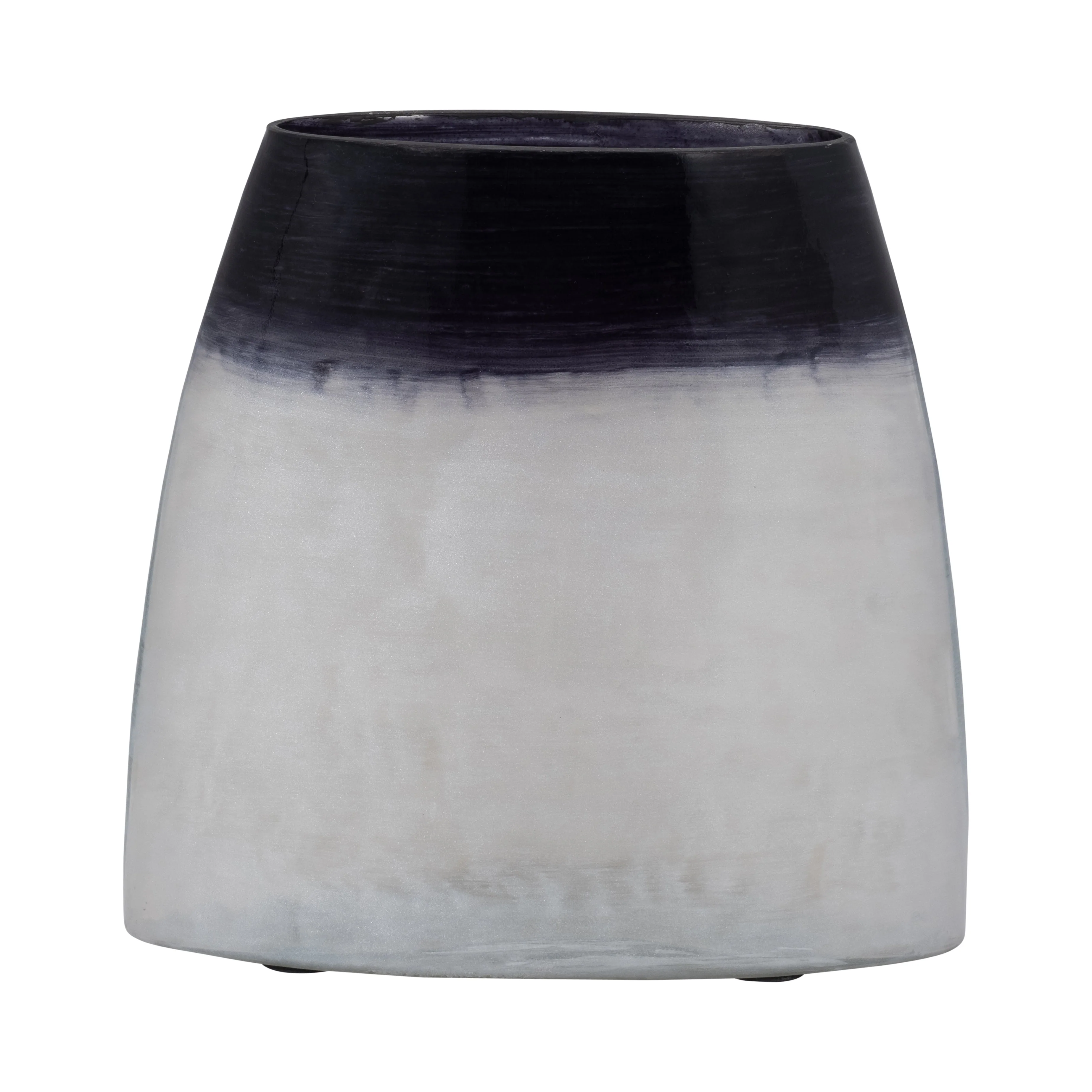 18155-01  GLASS, 9" HANDMADE VASE, BLUE( Sagebrook Home  )