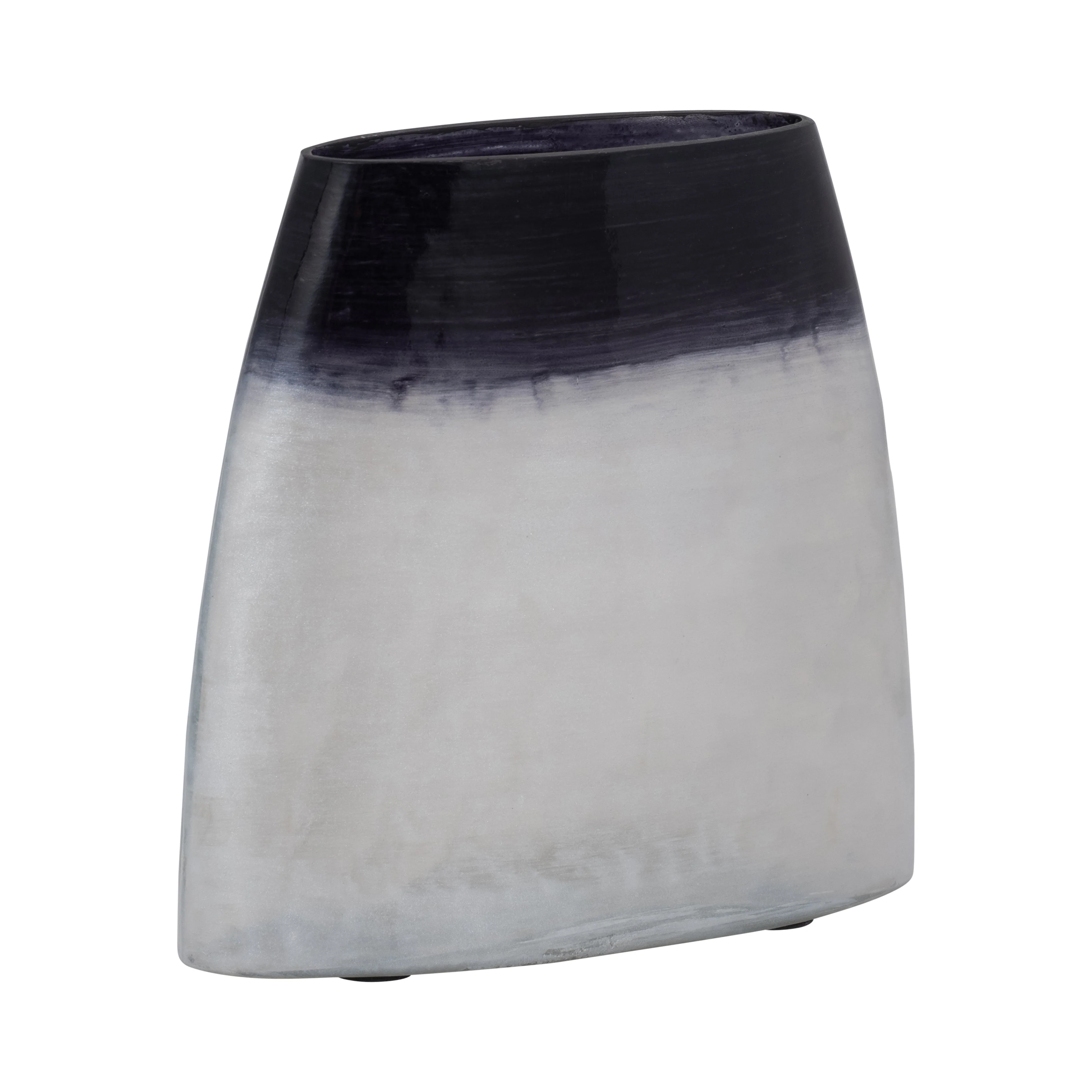 18155-01  GLASS, 9" HANDMADE VASE, BLUE( Sagebrook Home  ) - Image 2