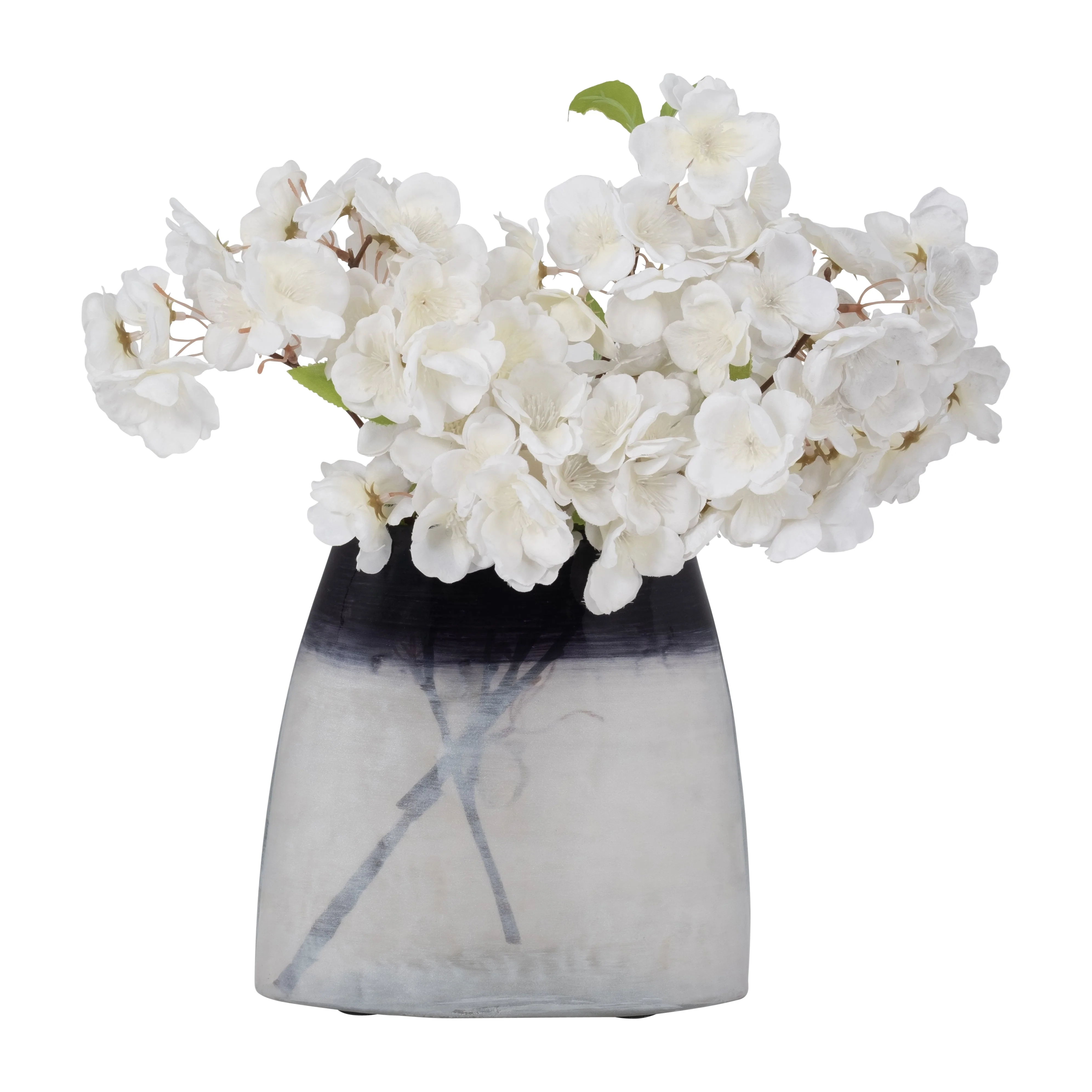 18155-01  GLASS, 9" HANDMADE VASE, BLUE( Sagebrook Home  ) - Image 4