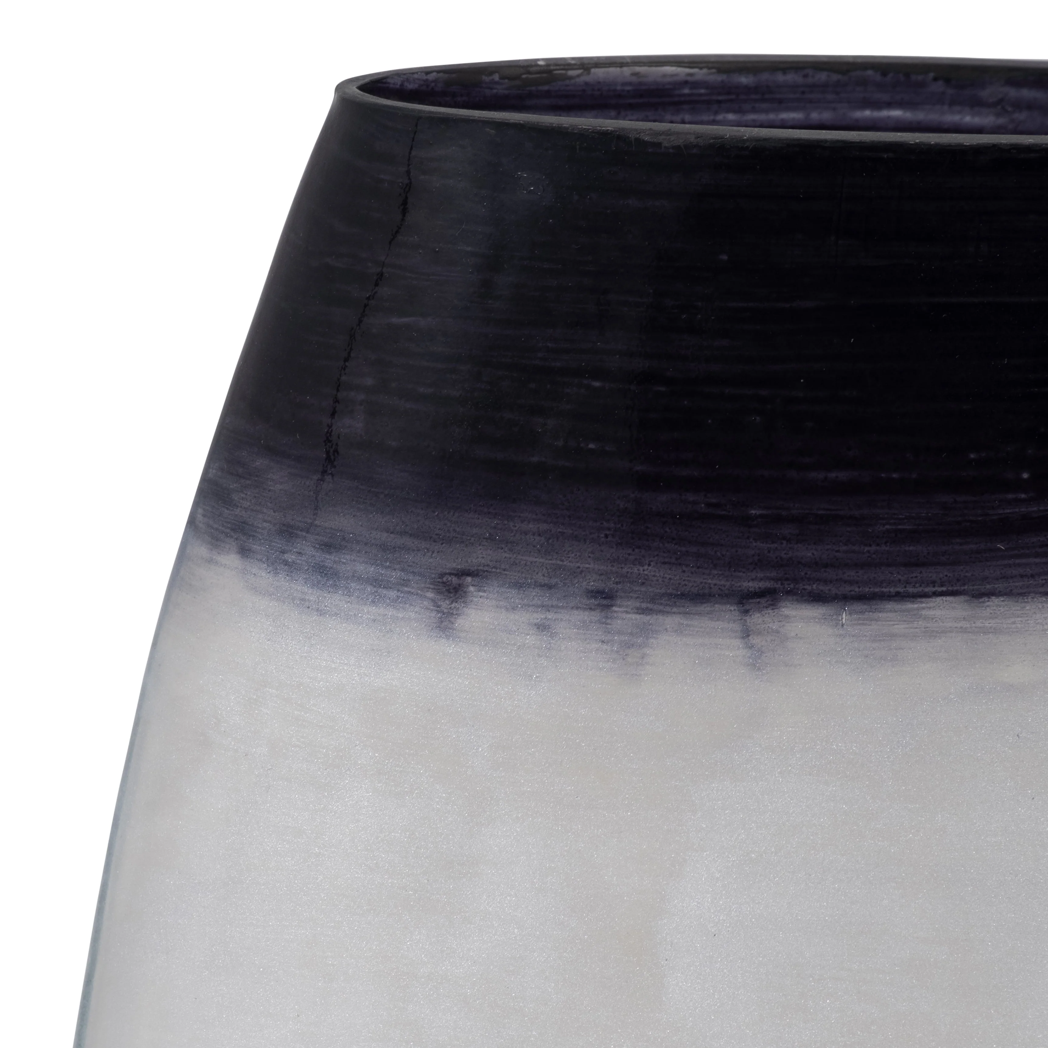 18155-01  GLASS, 9" HANDMADE VASE, BLUE( Sagebrook Home  ) - Image 5