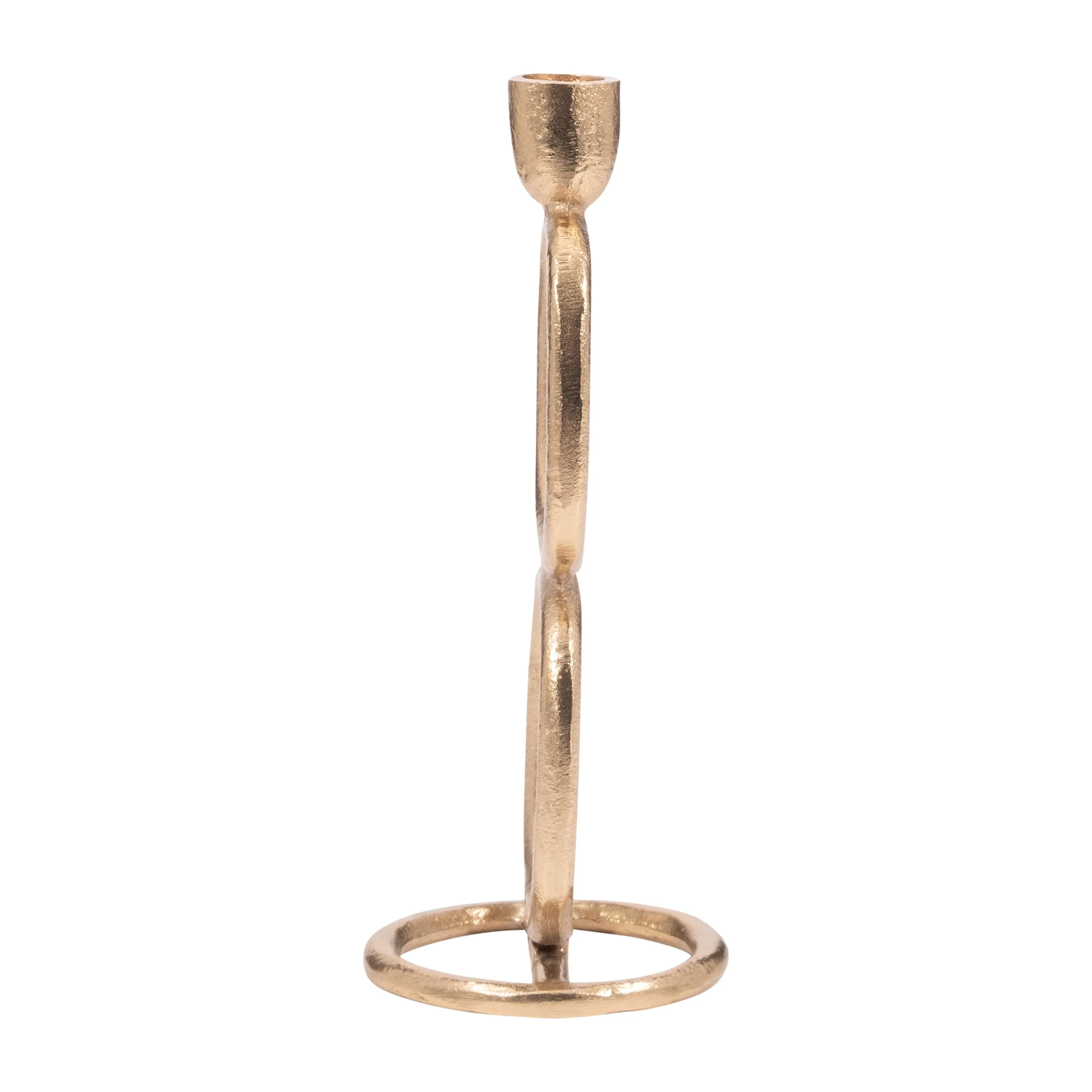 18190-01 METAL, 10" OPEN OVAL TAPER CANDLEHOLDER, COTTON( Sagebrook Home ) - Image 4