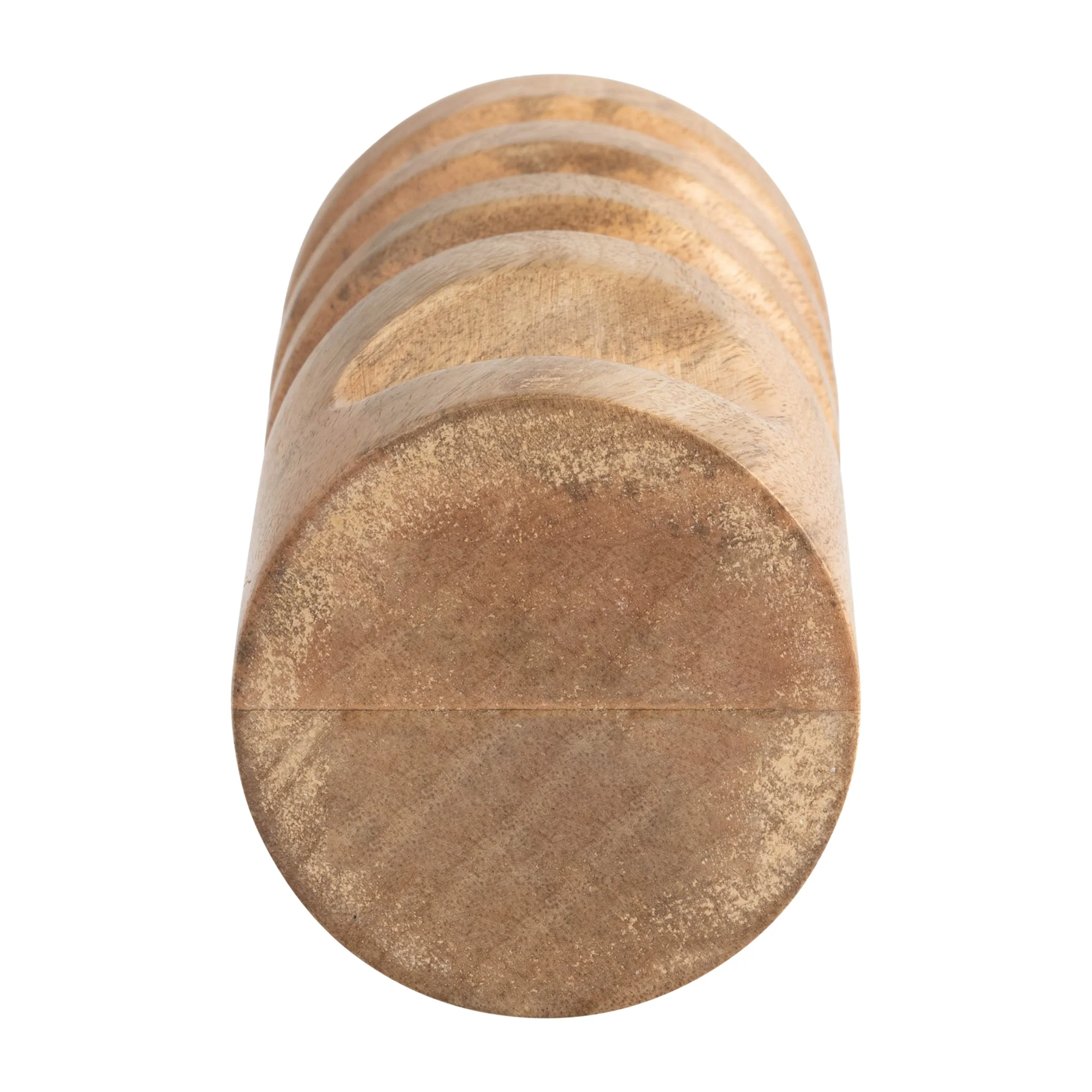 18192-01 WOOD, 10" STACKING SHAPES TAPER CANDLEHOLDER, NATU( Sagebrook Home ) - Image 3