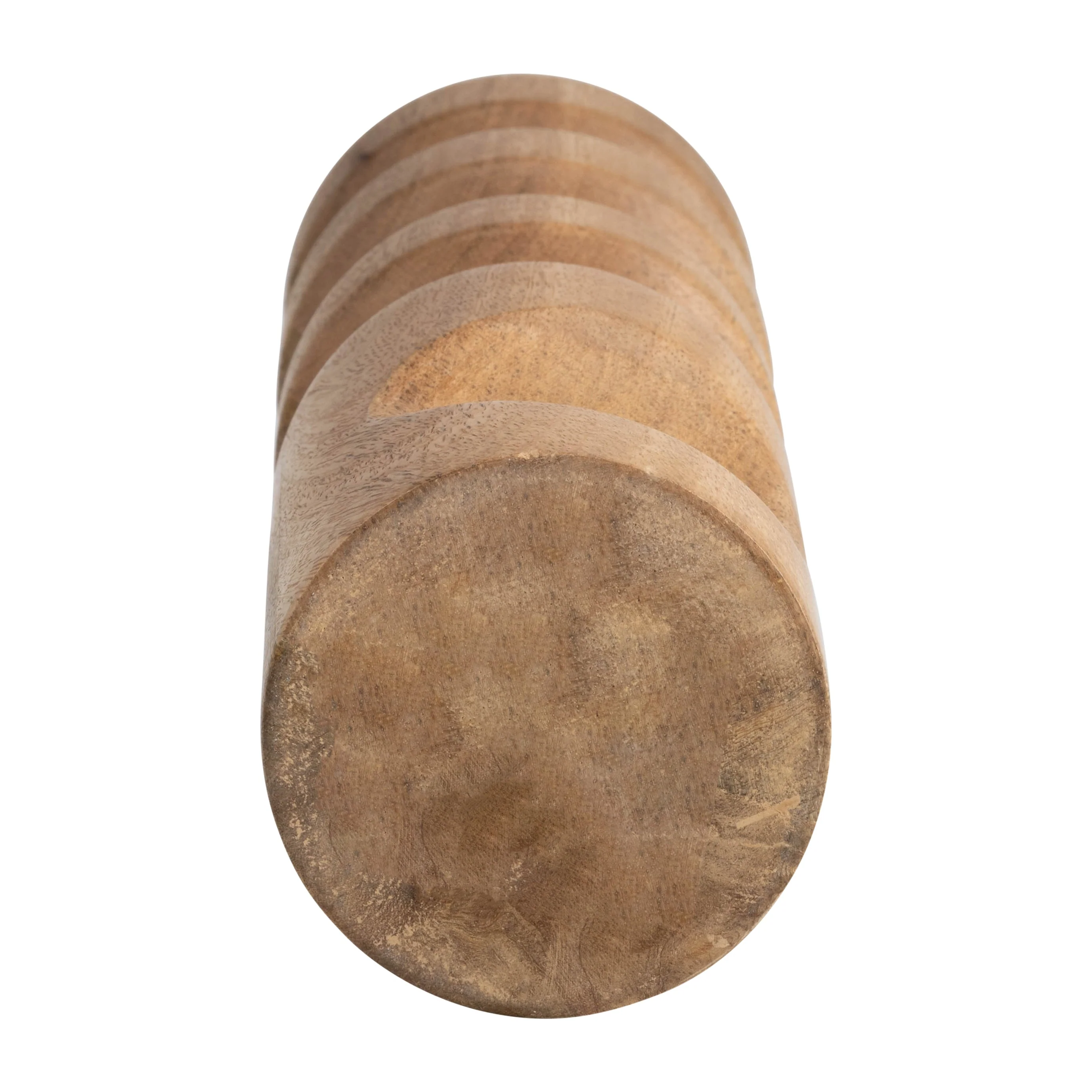 18192-02 WOOD, 12" TRADITIONAL PILLAR CANDLEHOLDER, NATURAL( Sagebrook Home ) - Image 3