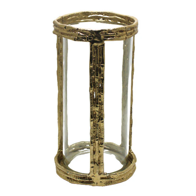 18226-03  7"H TRIBAL VASE, BROWN( Sagebrook Home  )