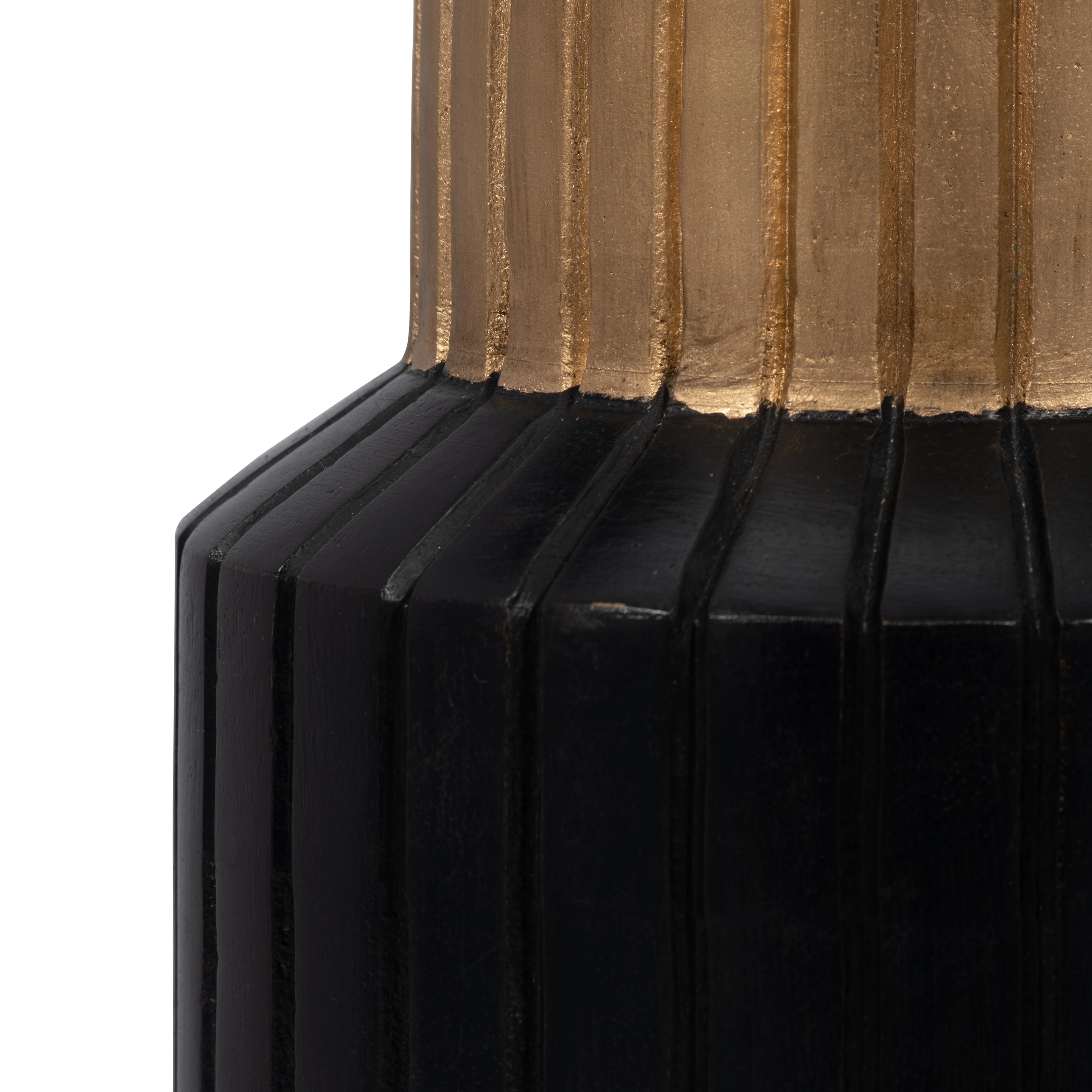 18247-01 WOOD, 12" STACKING SHAPES TAPER CANDLEHOLDER, NATU( Sagebrook Home ) - Image 2