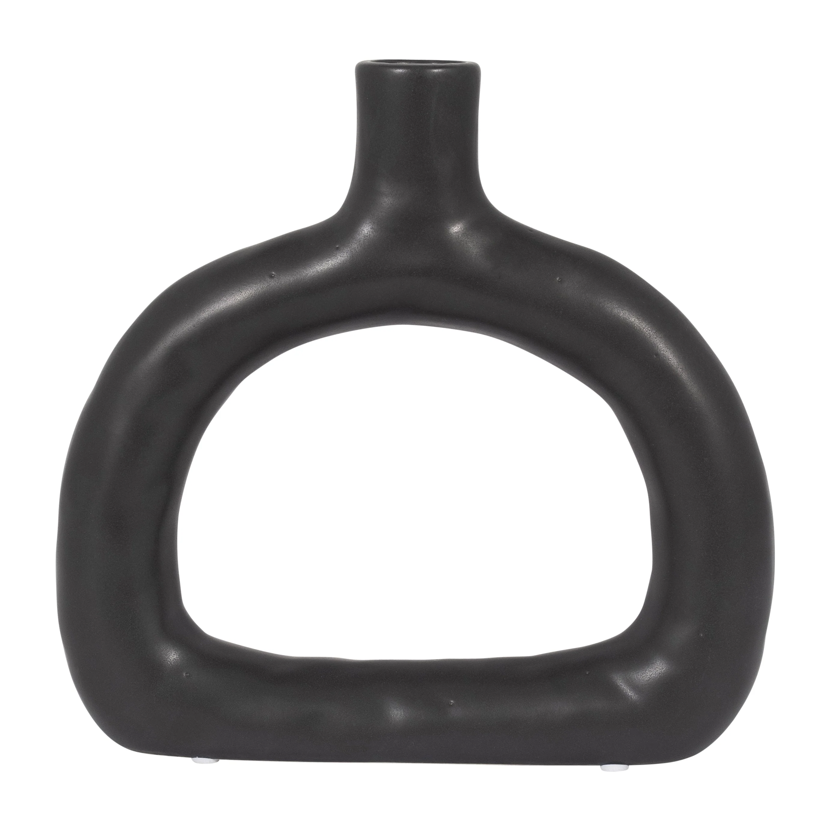 18421-01 CER, 10" BIBENDUM PLANTER, DUSTY ROSE( Sagebrook Home )