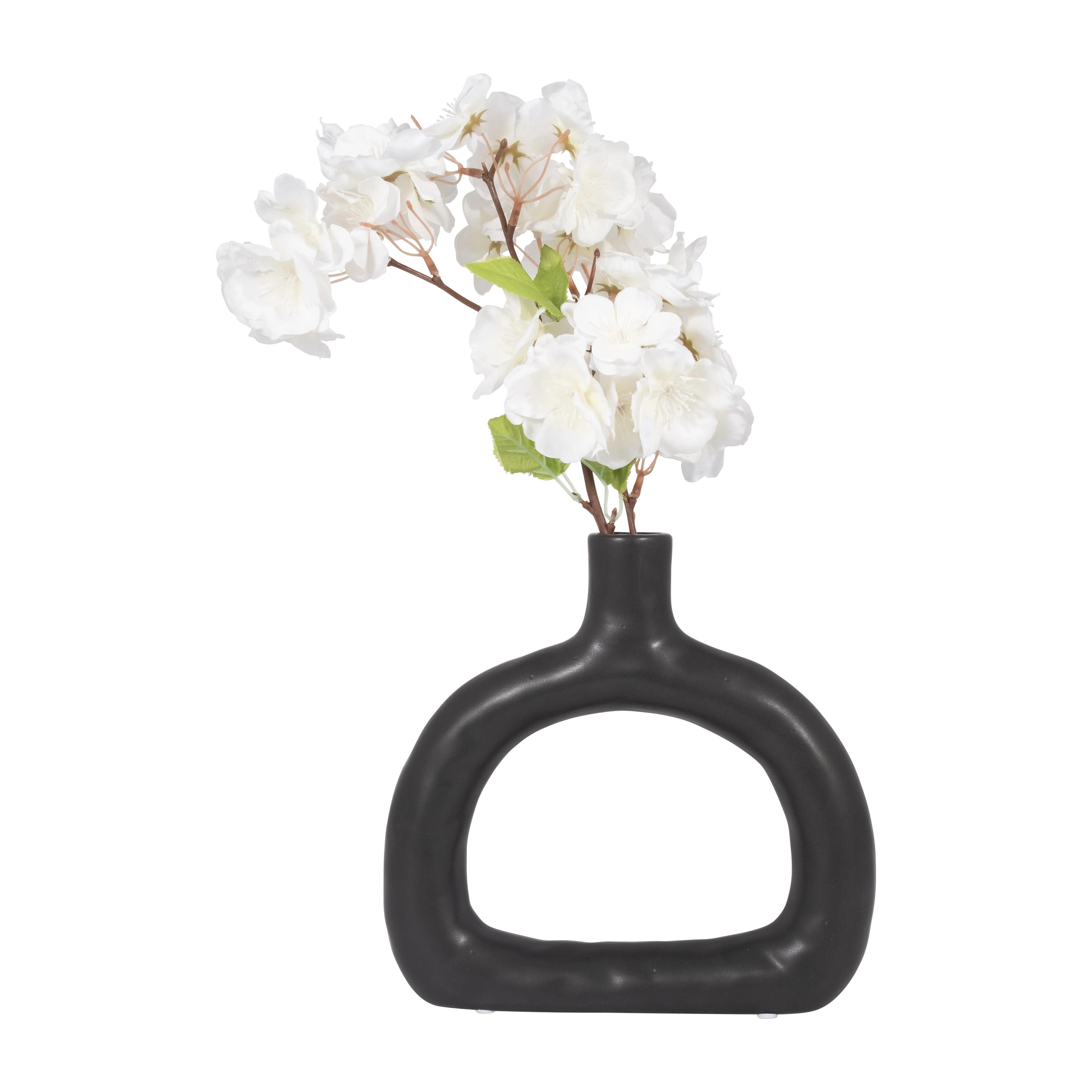 18421-01 CER, 10" BIBENDUM PLANTER, DUSTY ROSE( Sagebrook Home ) - Image 3