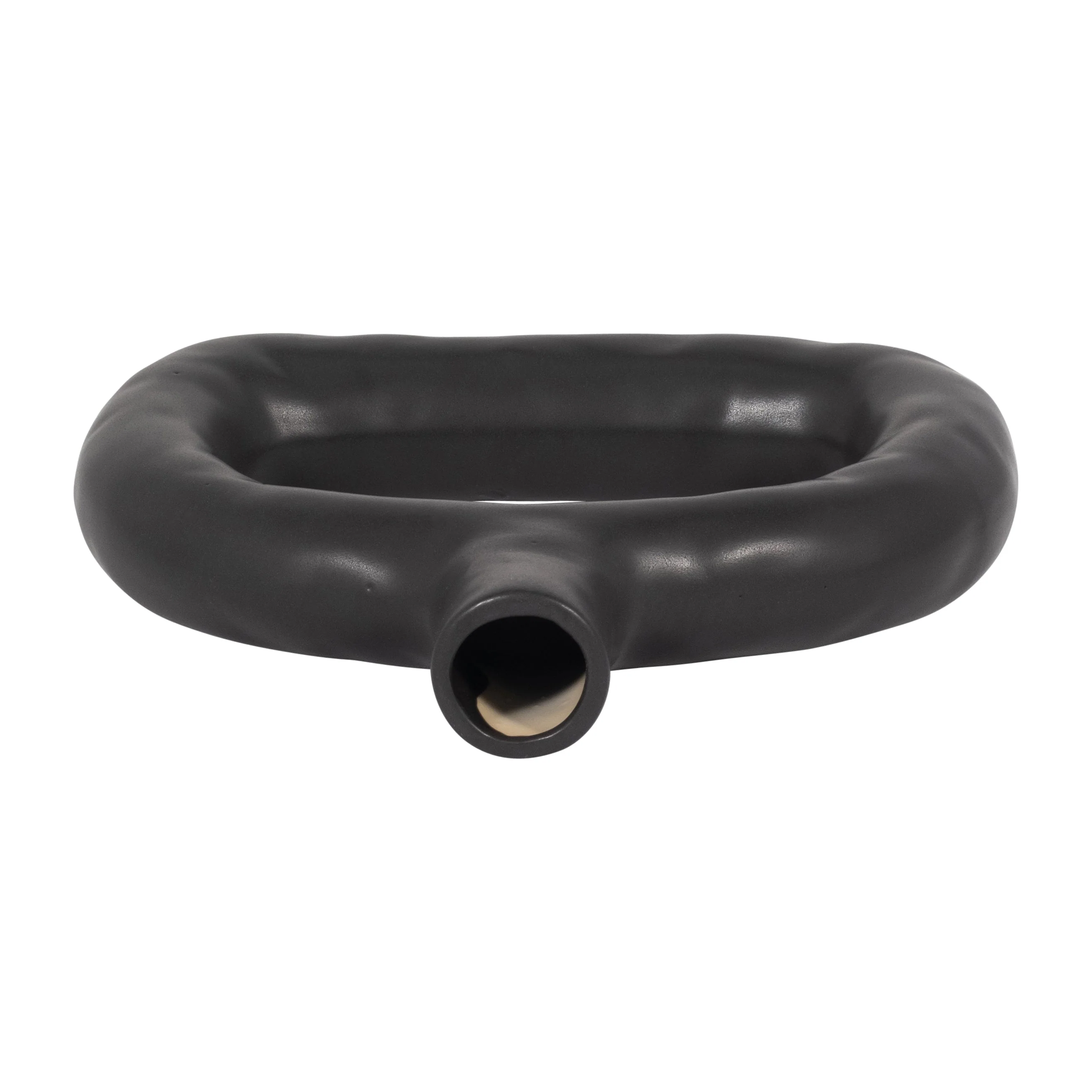 18421-01 CER, 10" BIBENDUM PLANTER, DUSTY ROSE( Sagebrook Home ) - Image 5