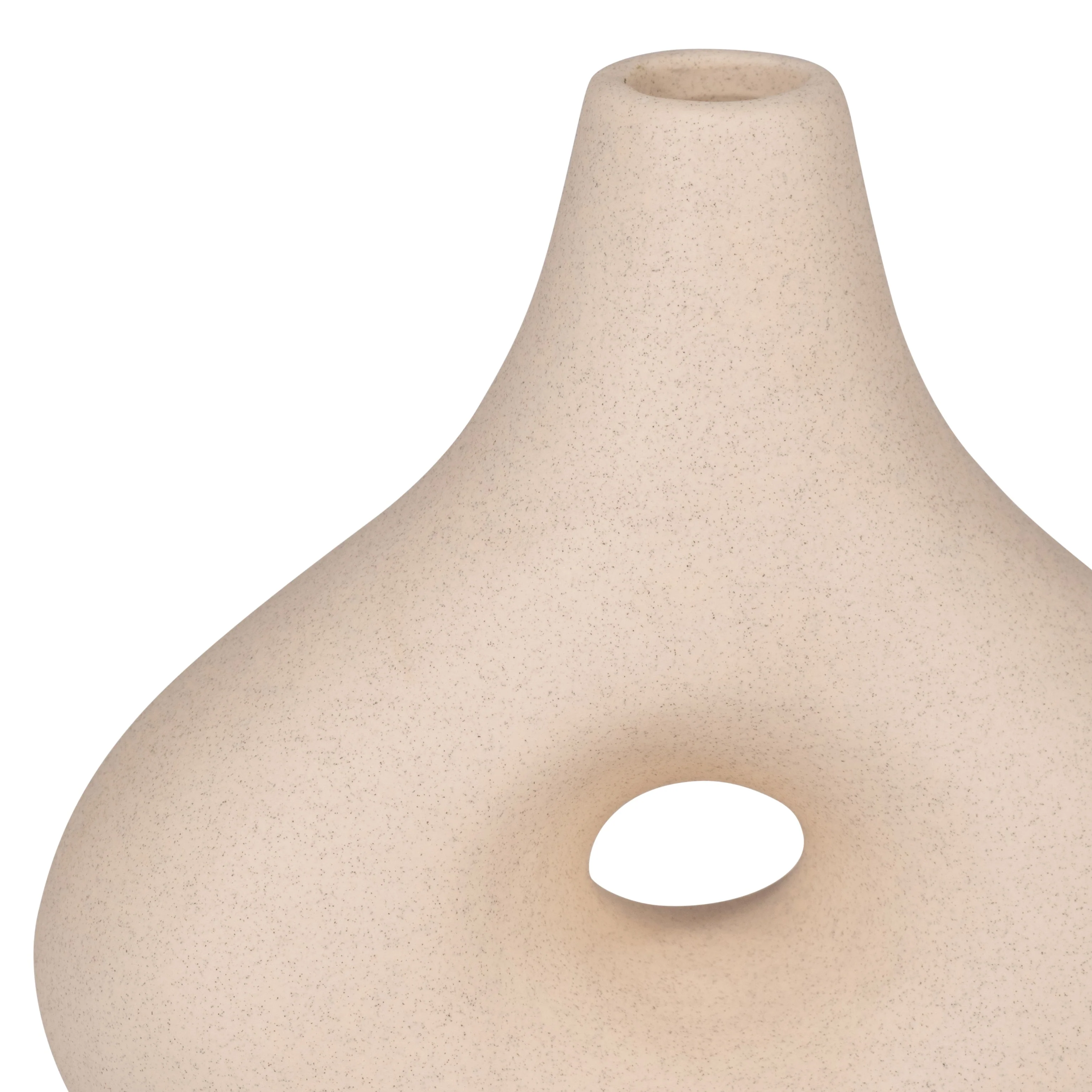 18425-01  CER, 7"H RIDGED VASE, BLACK( Sagebrook Home  ) - Image 5