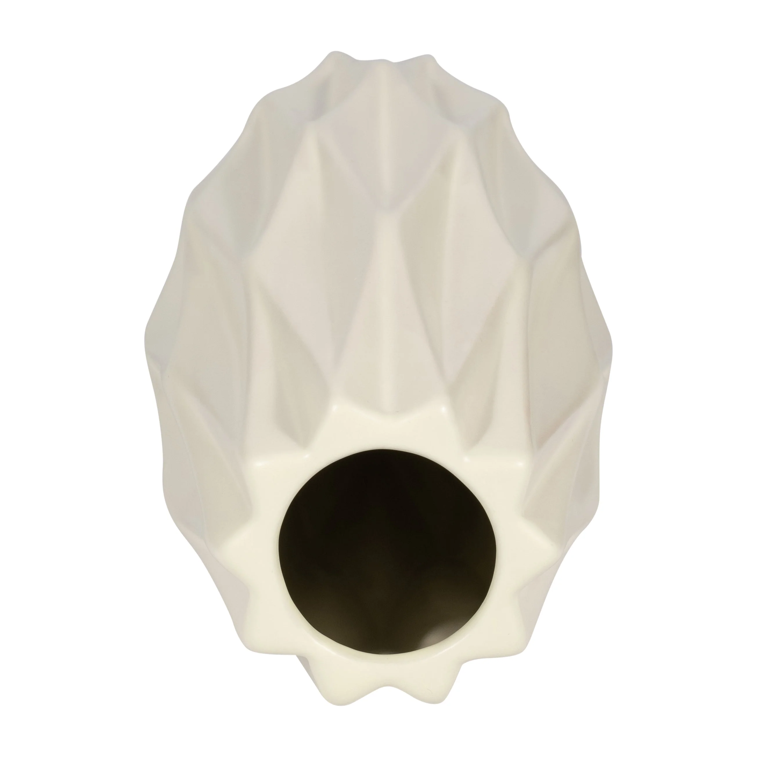18448-01  CER, 12" BOTTLE VASE, WHITE/TAN( Sagebrook Home  ) - Image 4