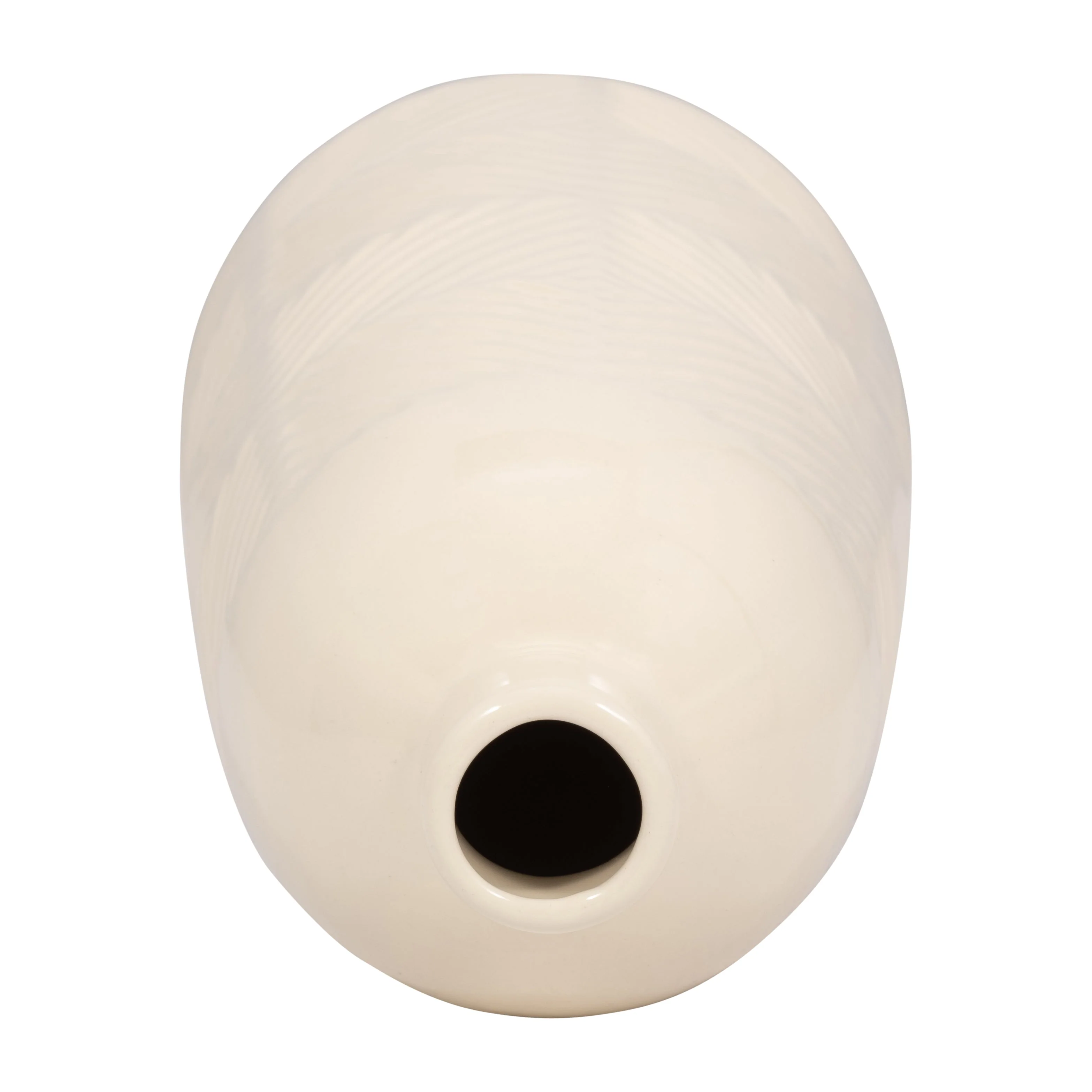 18625-03 CER, 13" FLUTED VASE, WHITE( Sagebrook Home ) - Image 3