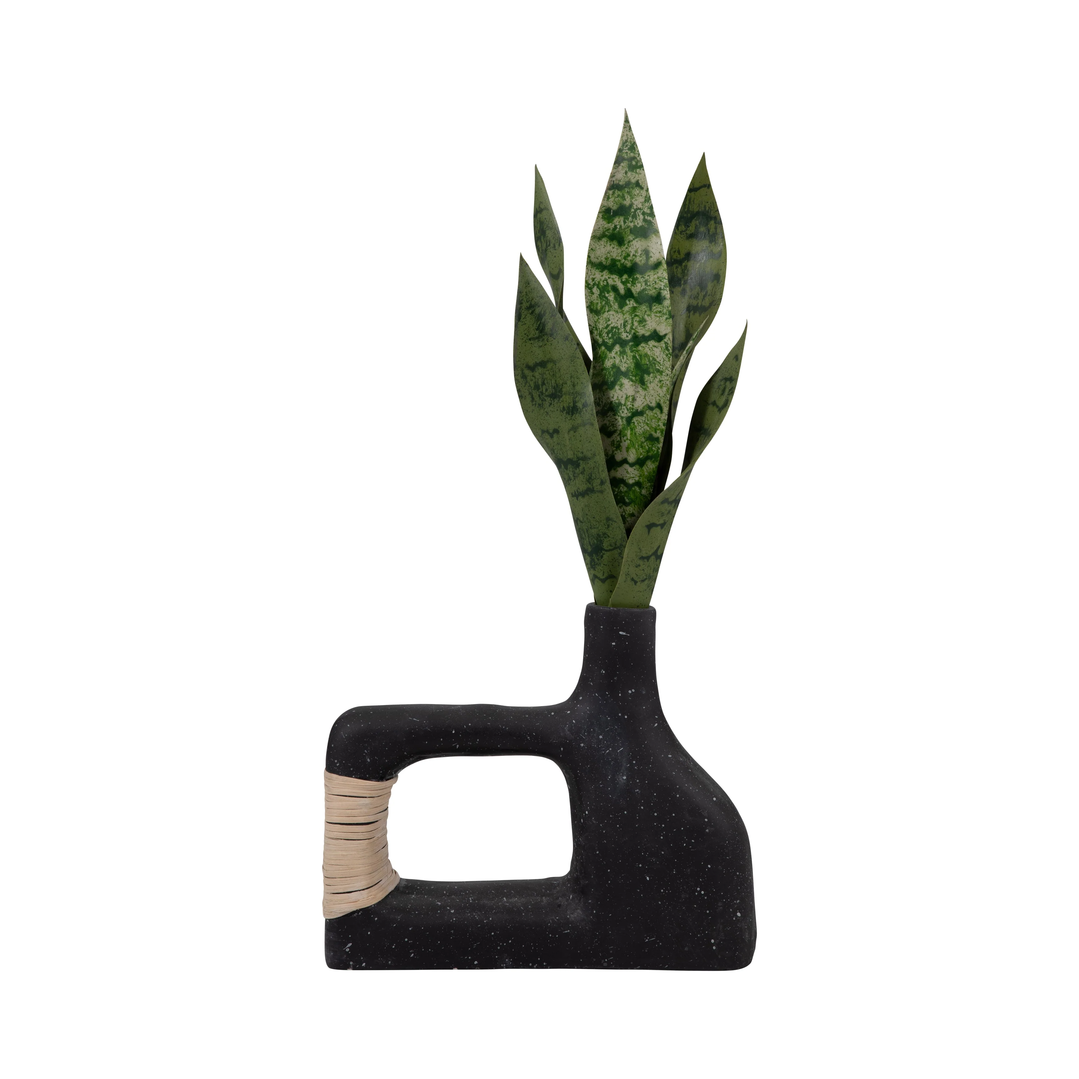 18902-01  ECOMIX, 13" TRENDY VASE, BLACK( Sagebrook Home  ) - Image 2