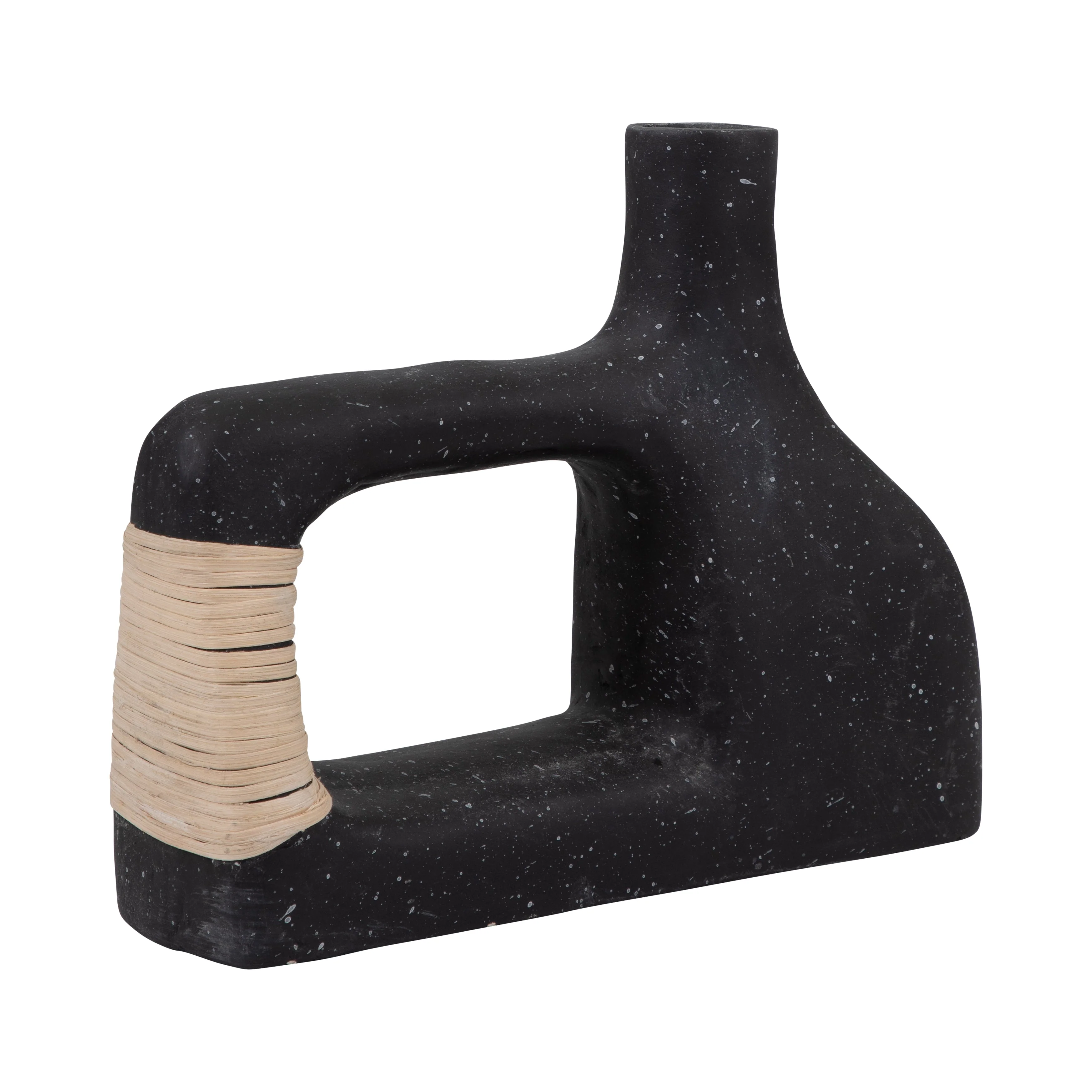 18902-01  ECOMIX, 13" TRENDY VASE, BLACK( Sagebrook Home  ) - Image 3