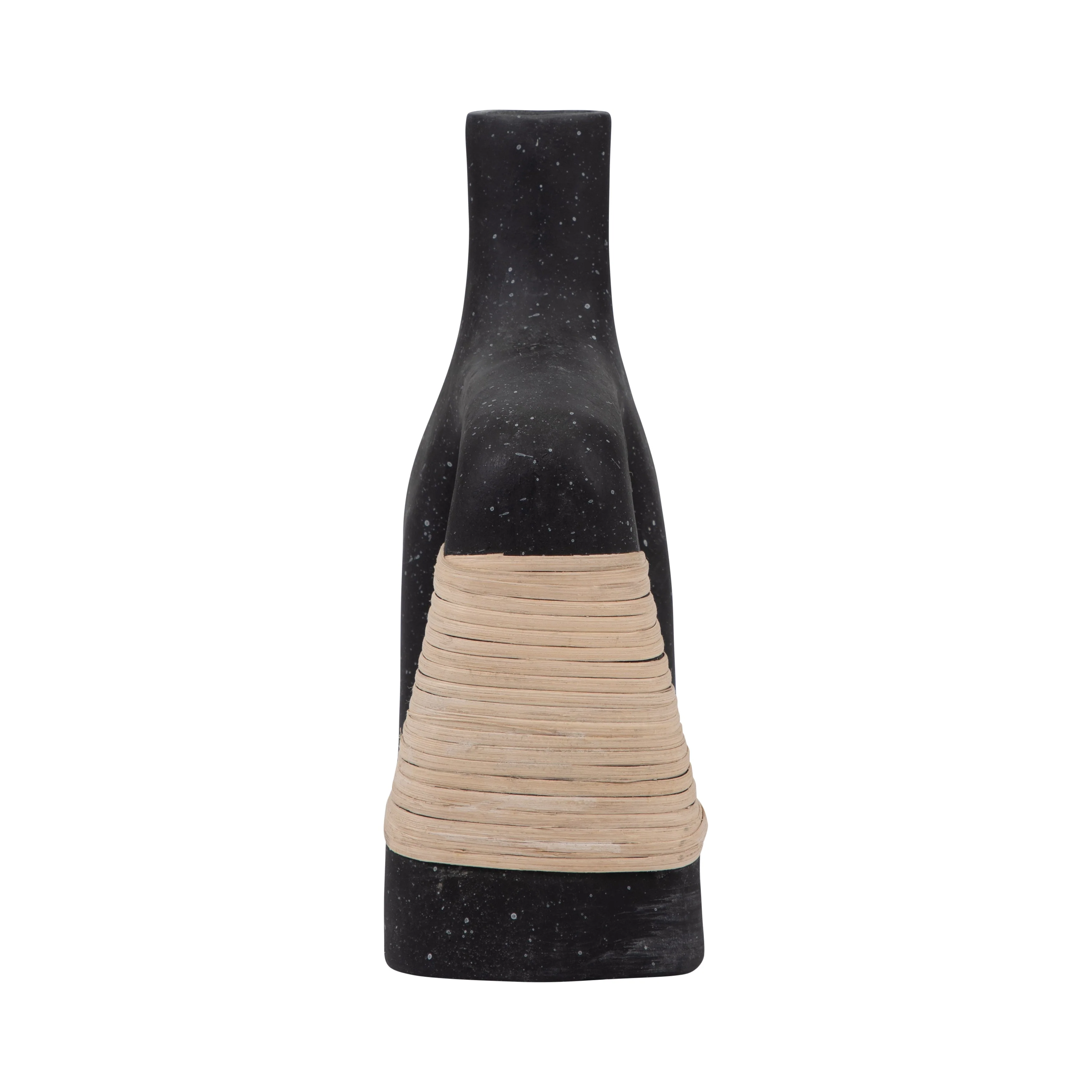 18902-01  ECOMIX, 13" TRENDY VASE, BLACK( Sagebrook Home  ) - Image 4
