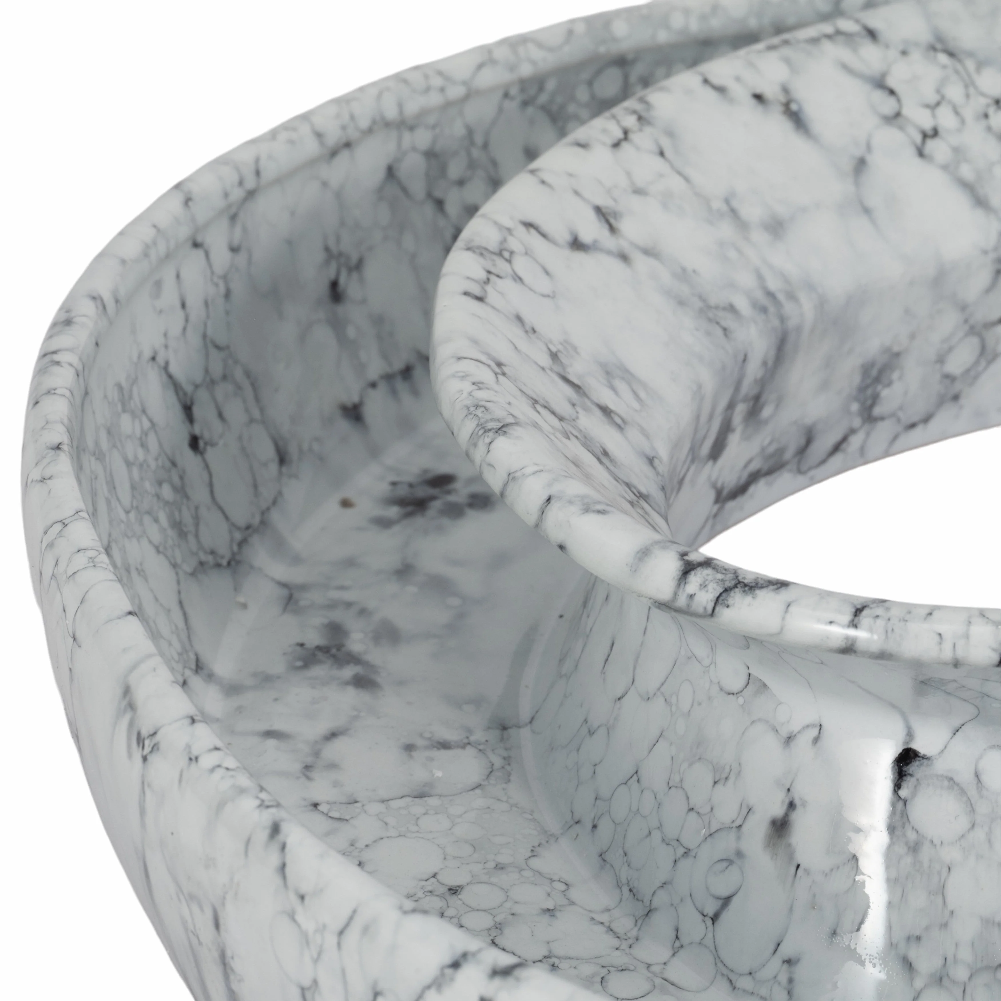 20" Karlin Marbled Ceramic Bowl - Image 6