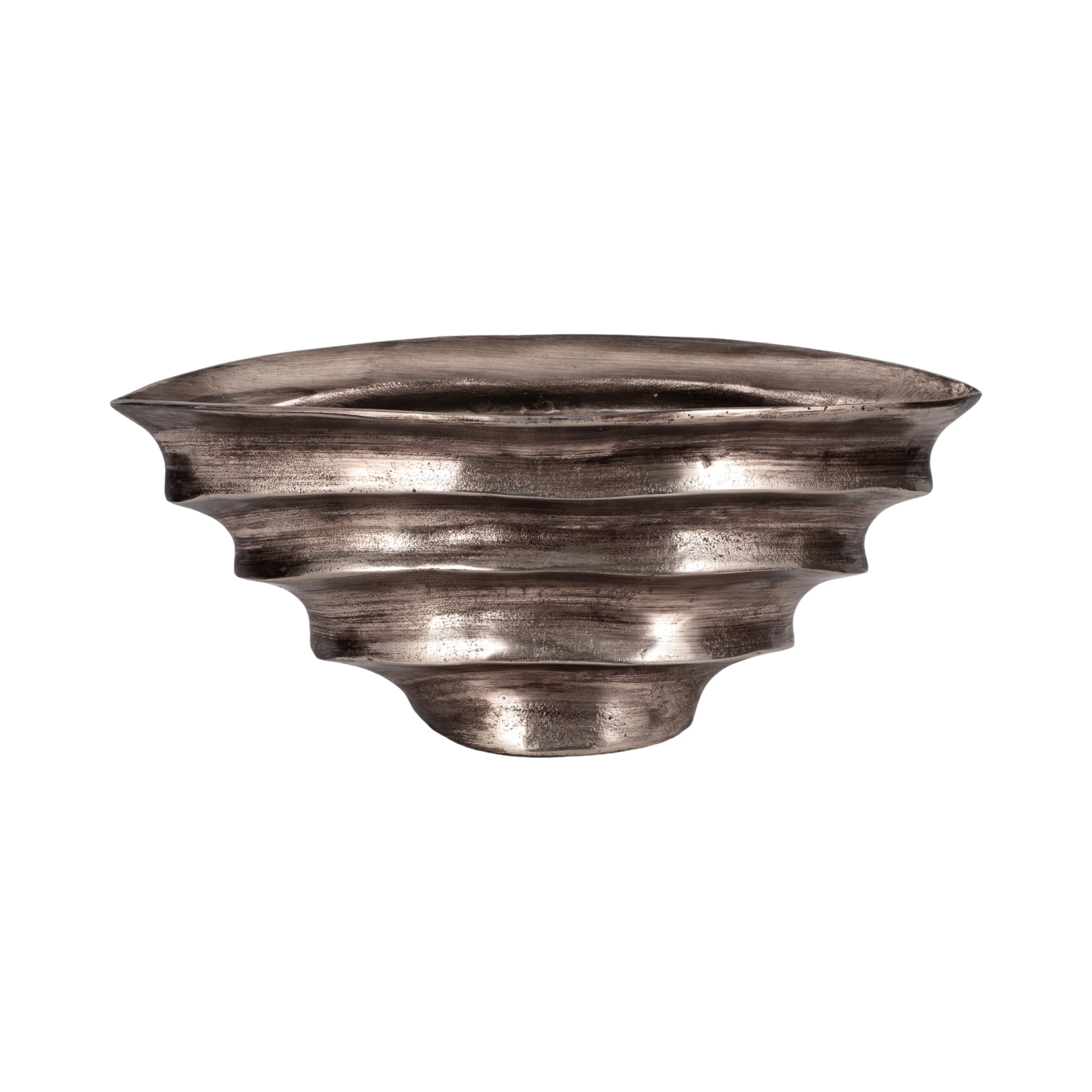 20" Morine Silver Metal Bowl - Image 10