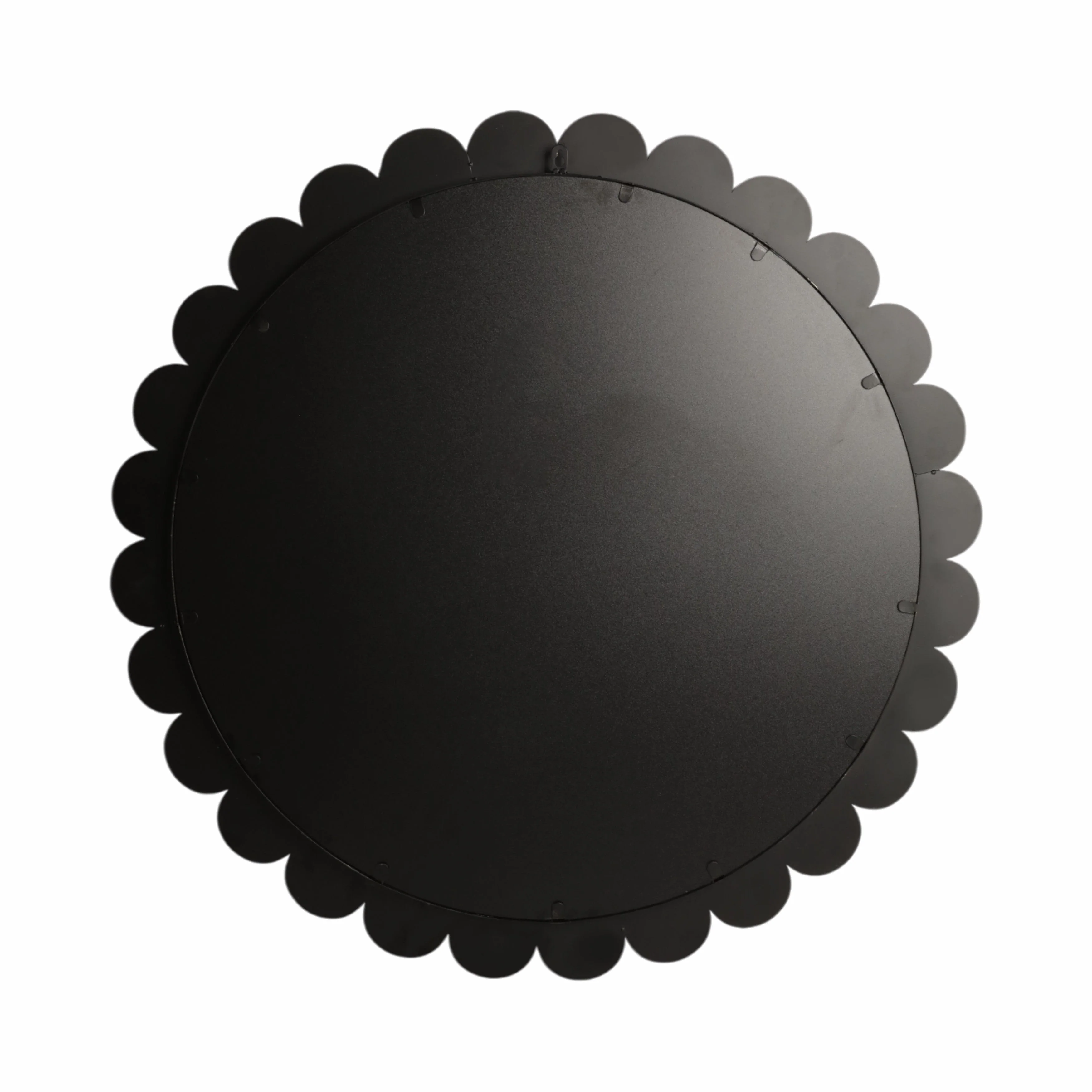 20595 |34" Scallop Border Mirror, Black - Image 5
