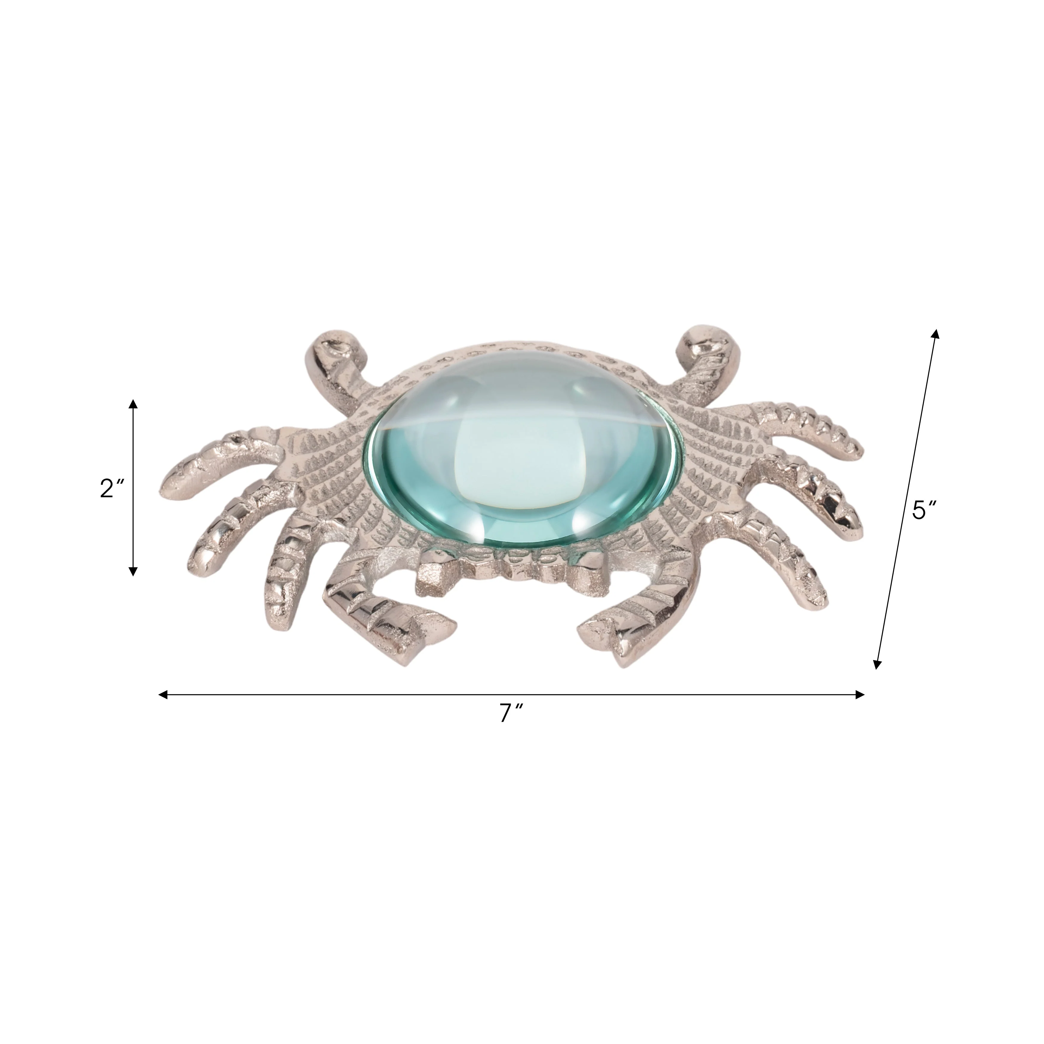20716-02 |7" Crab Magnifying Glass, Silver - Image 7