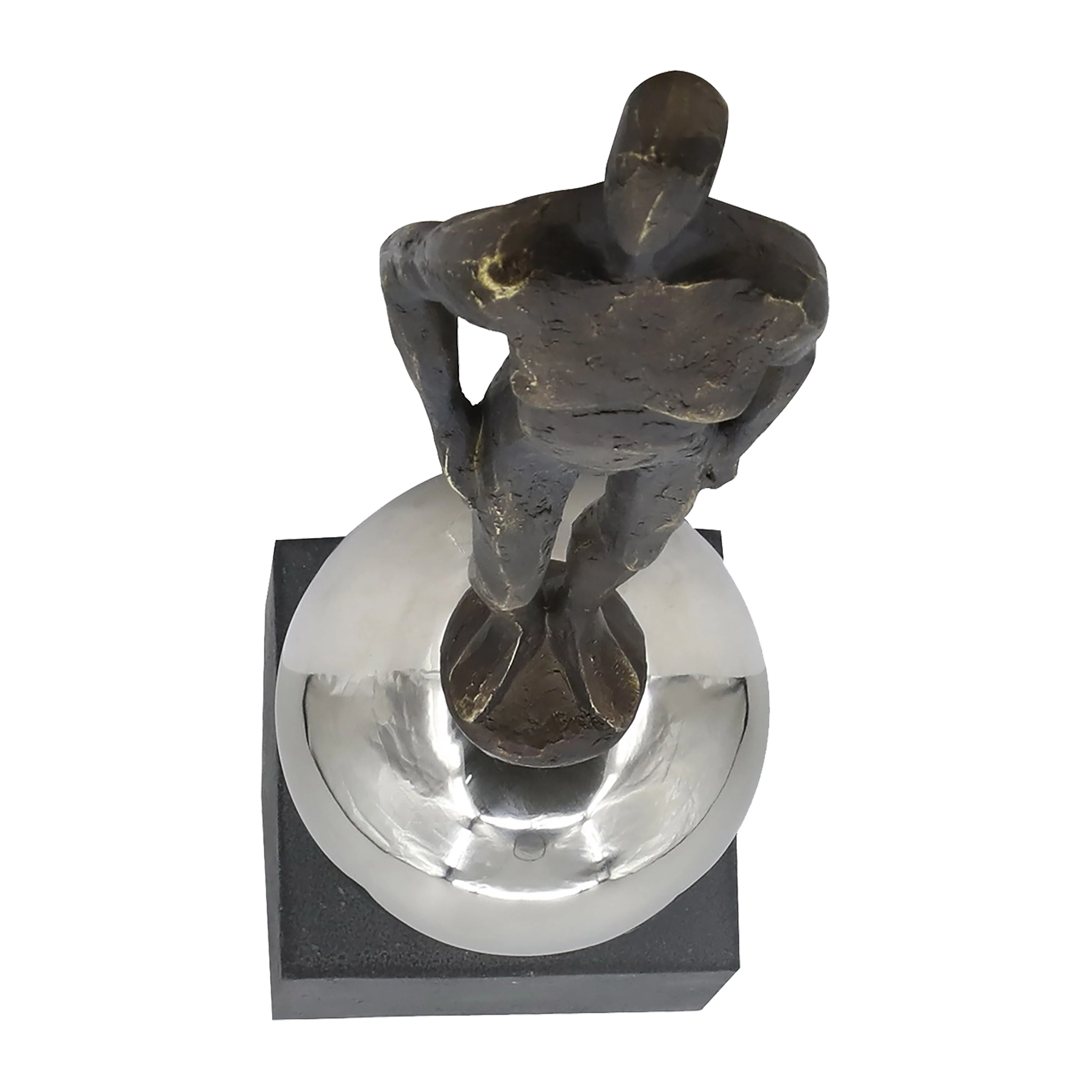 22" Augusta Male Statuary With Steel Sphere - Image 13