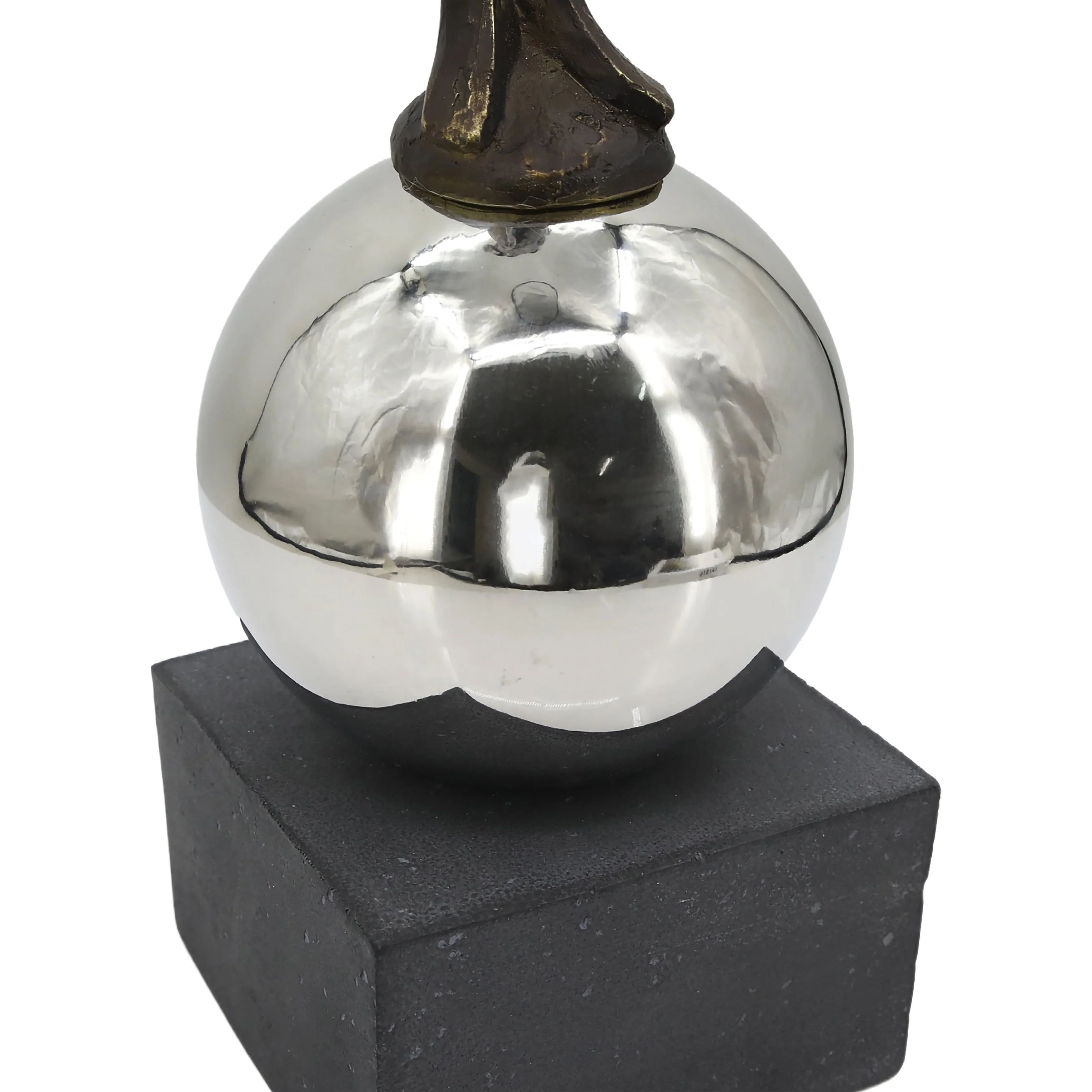 22" Augusta Male Statuary With Steel Sphere - Image 16