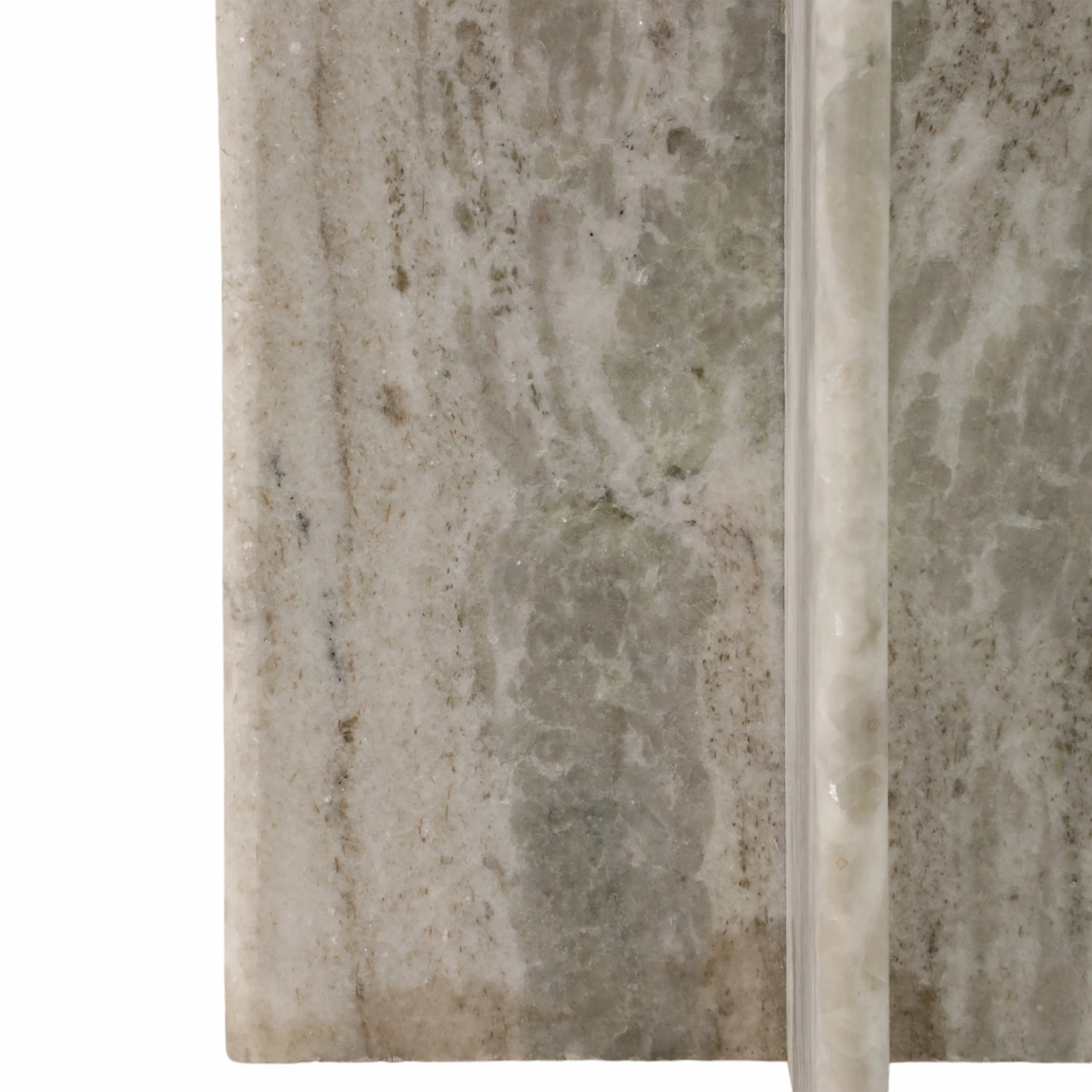 22" ROMMI SMALL MARBLE TABLE, WHITE - Image 9