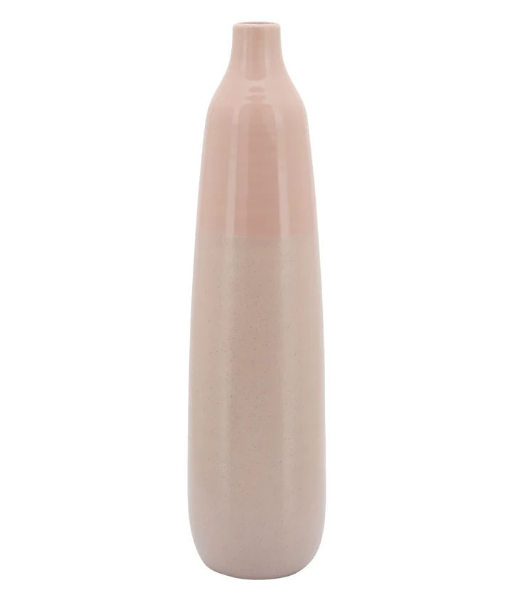 22"H BOTTLE VASE, BLUSH