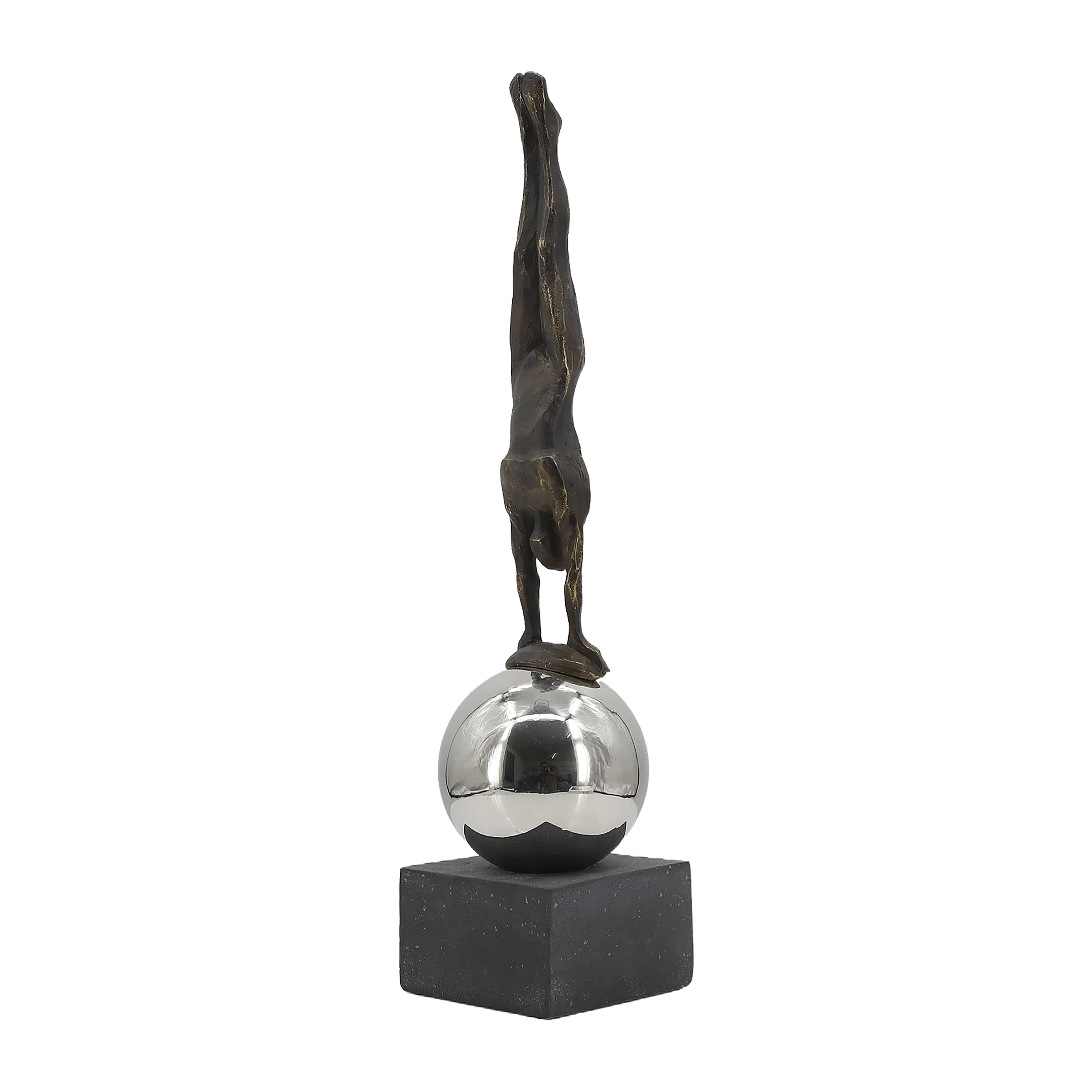 23" Augustolo Statuary With Steel Sphere - Image 2