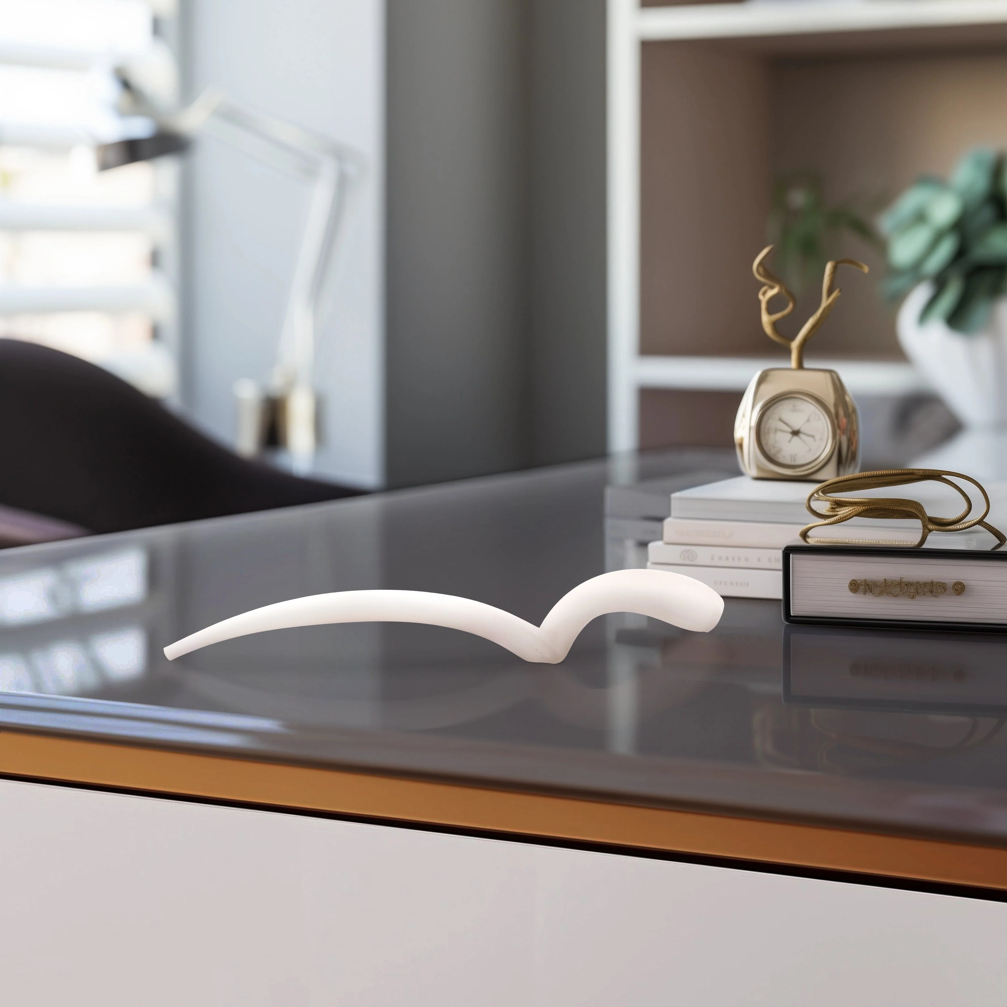 24" Bente Large Antler Frosted Glass - Image 11