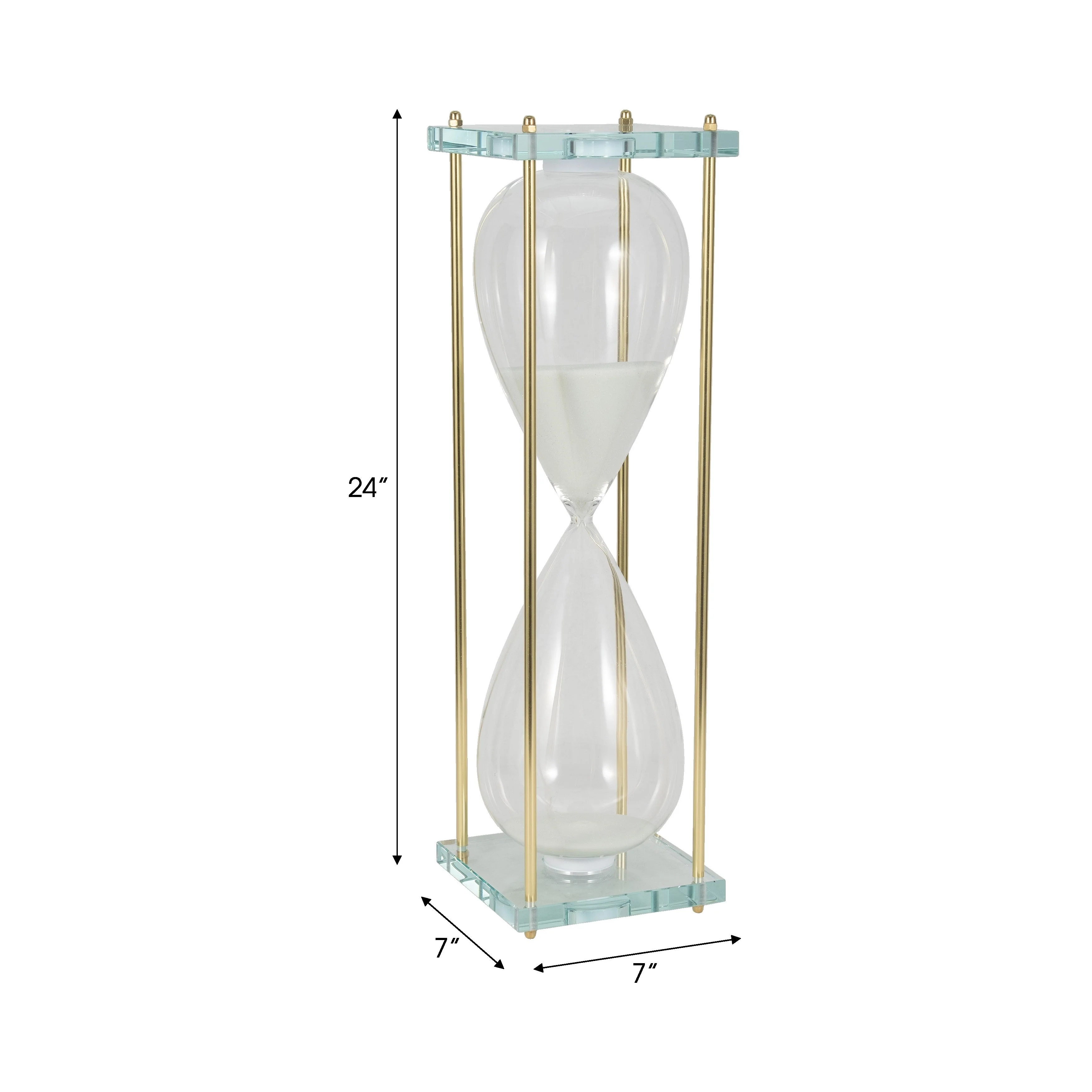 24" Reynolds Medium White & Gold Hourglass - Image 18