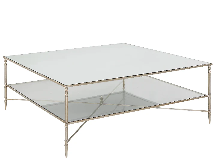 24065m-SL-utt | Henzler 126 W x 47 H x 126 D Square Coffee Table with Marble Top