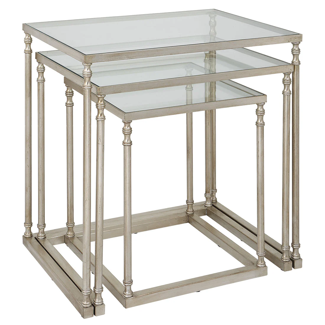 24067-N-UTT |Henzler 62 W x 46 H x 63 D Nesting Table - Mirror Top - Image 2