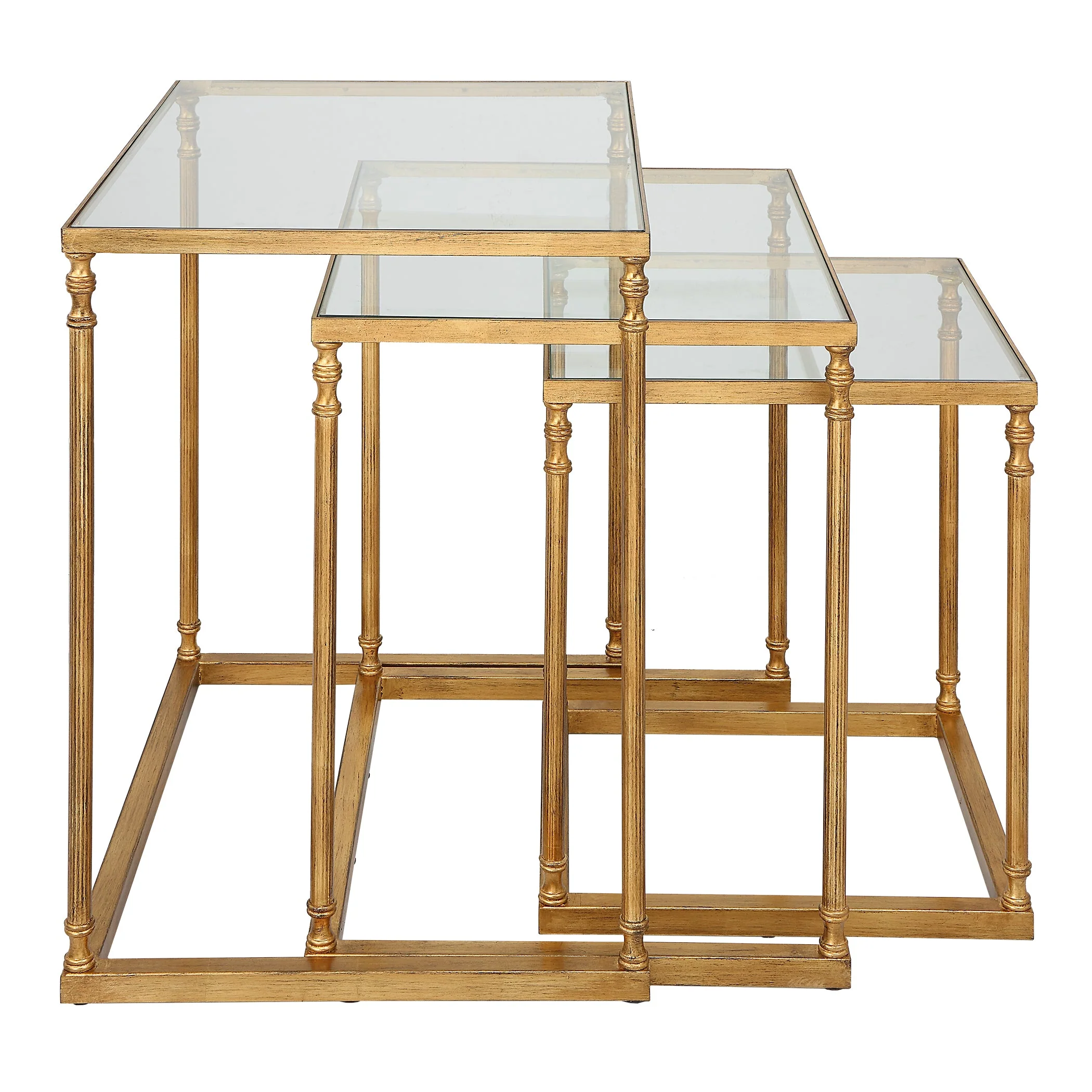 24067-N-UTT |Henzler 62 W x 46 H x 63 D Nesting Table - Mirror Top - Image 4