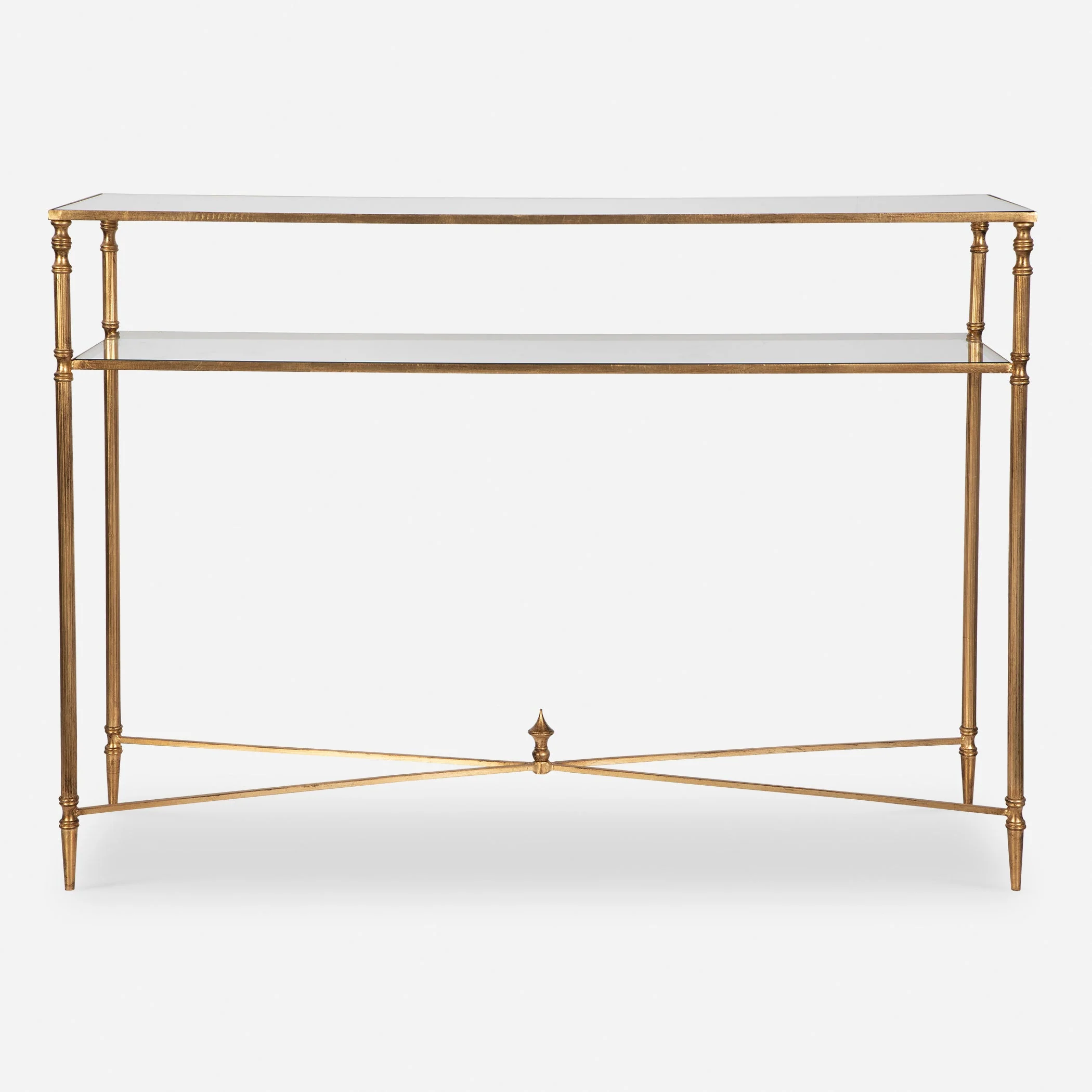 24278-C-UTT |Henzler 114 W x 83 H x 35 D Rectangle Console Table with Mirror Top - Image 2