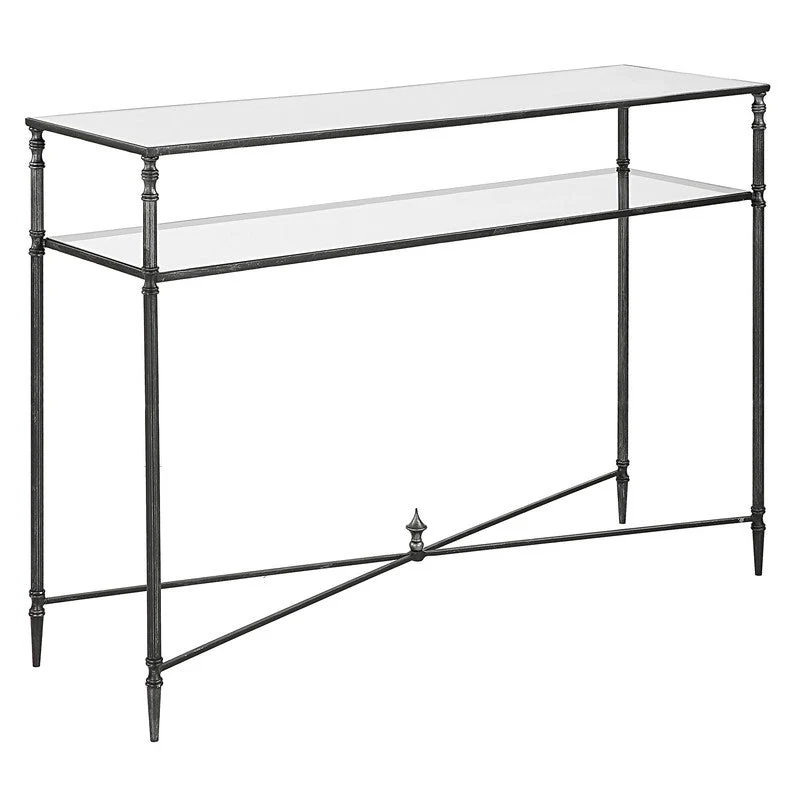 24278-C-UTT |Henzler 114 W x 83 H x 35 D Rectangle Console Table with Mirror Top - Image 8