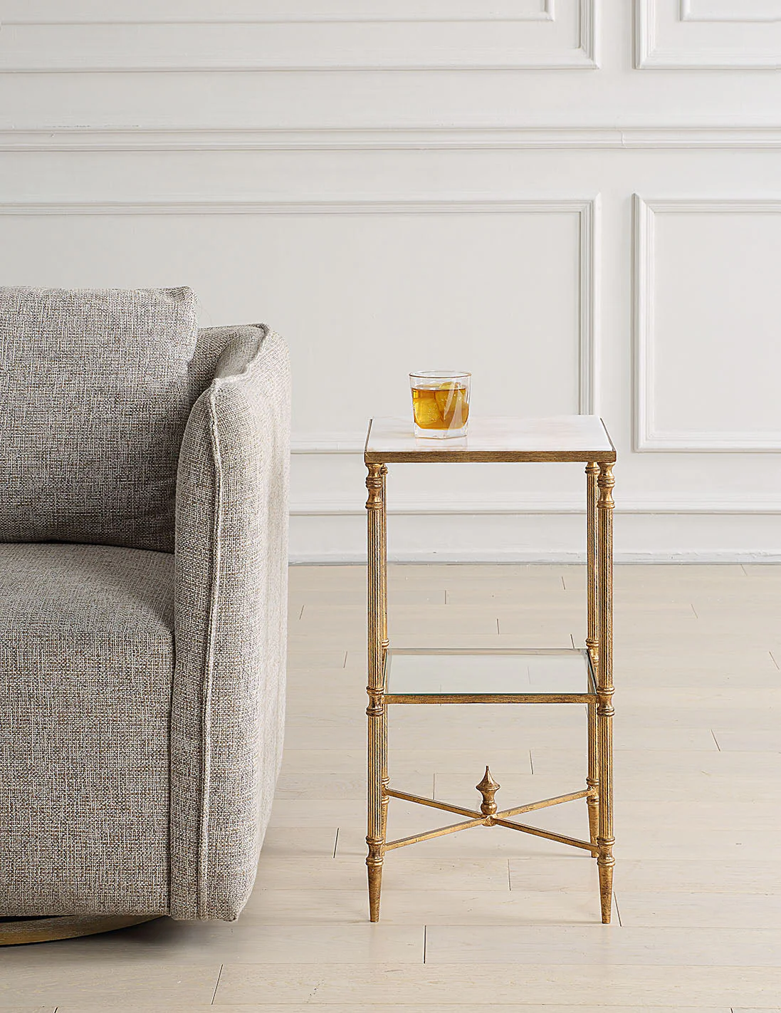24286-N-UTT |Henzler 40 W x 63 H x 40 D Square Accent Table with Mirror Top