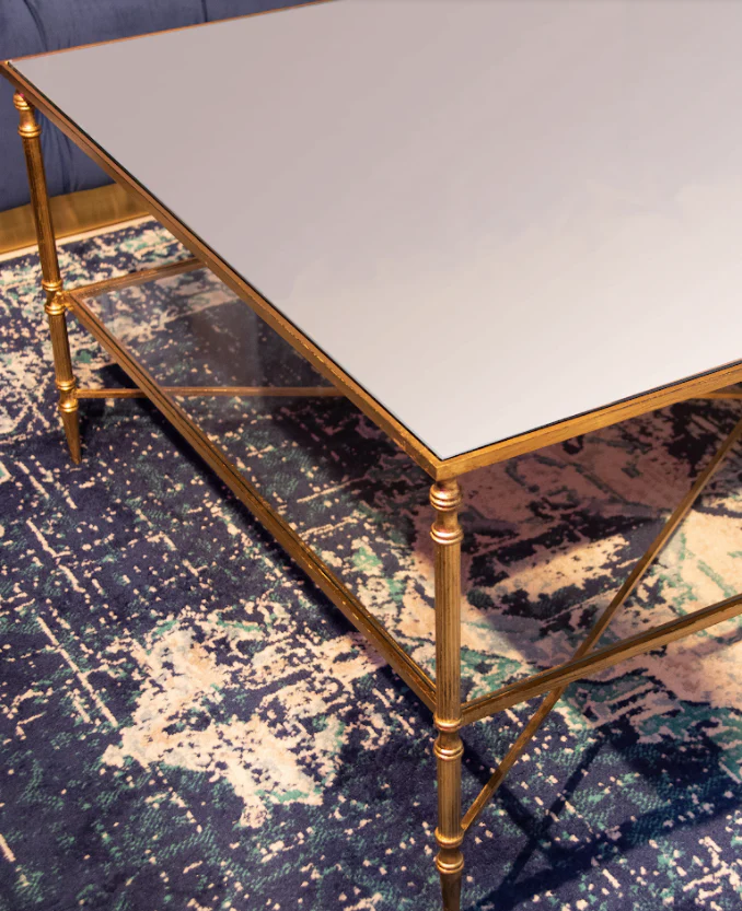 24294-SL-UTT | Henzler 91 W x 48 H x 91 D Square Coffee Table with Mirror Top