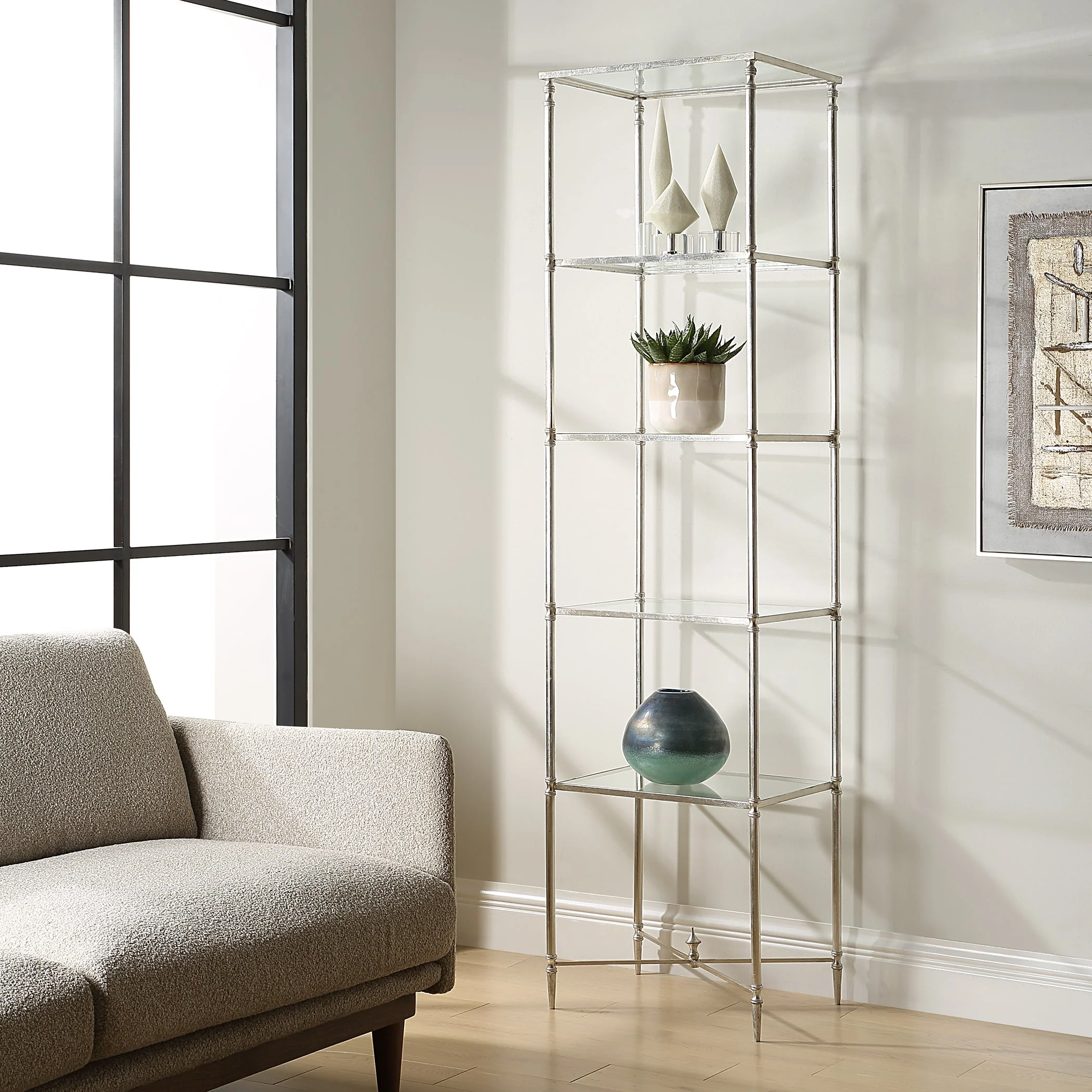 24309-N-UTT | Henzler 50 W x 203 H x 40 D 5 Shelfs Etagere