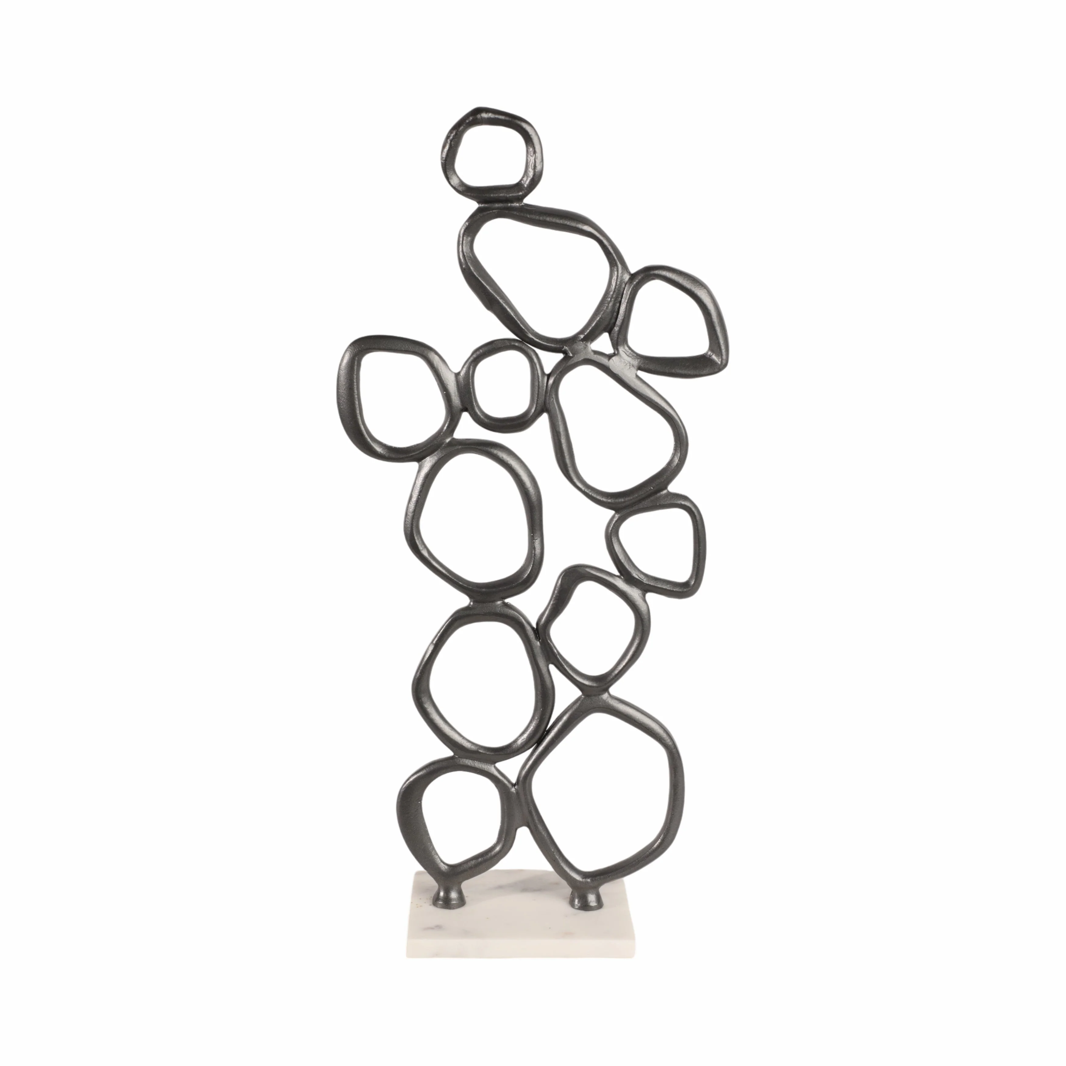 25" Tidus Small Ring Statuary, Black - Image 2