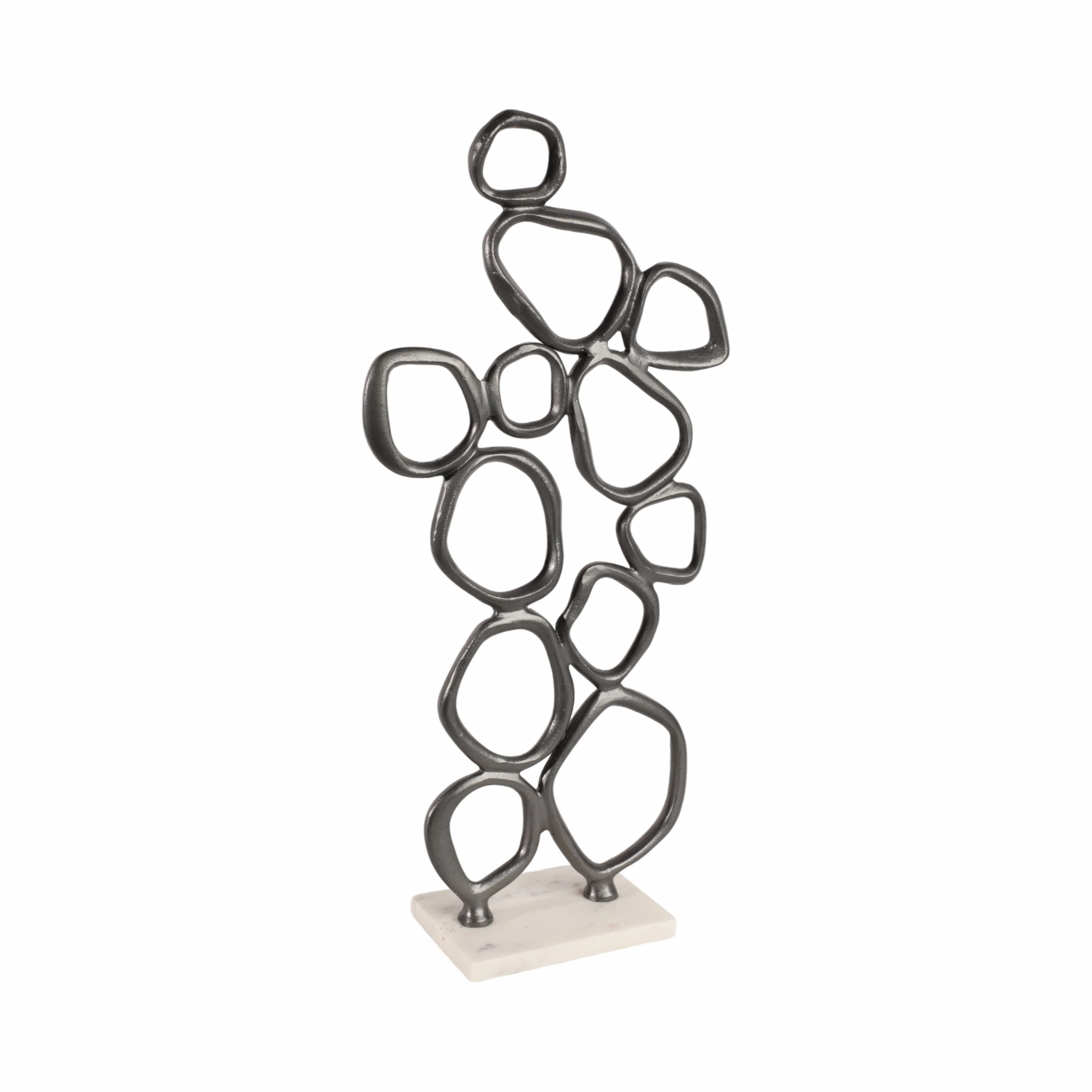 25" Tidus Small Ring Statuary, Black - Image 3