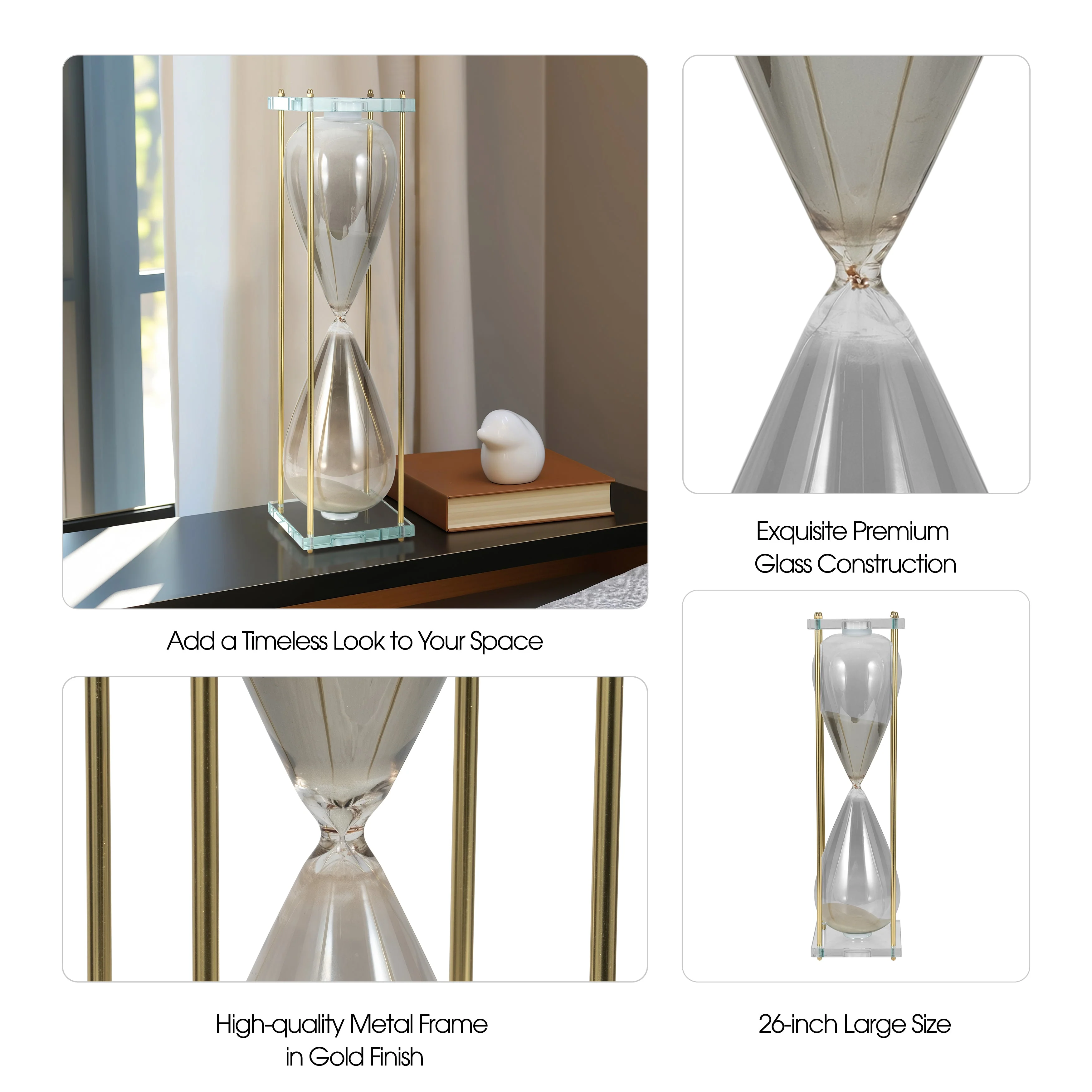 26" Reynolds Large Gold Hourglass - Image 19