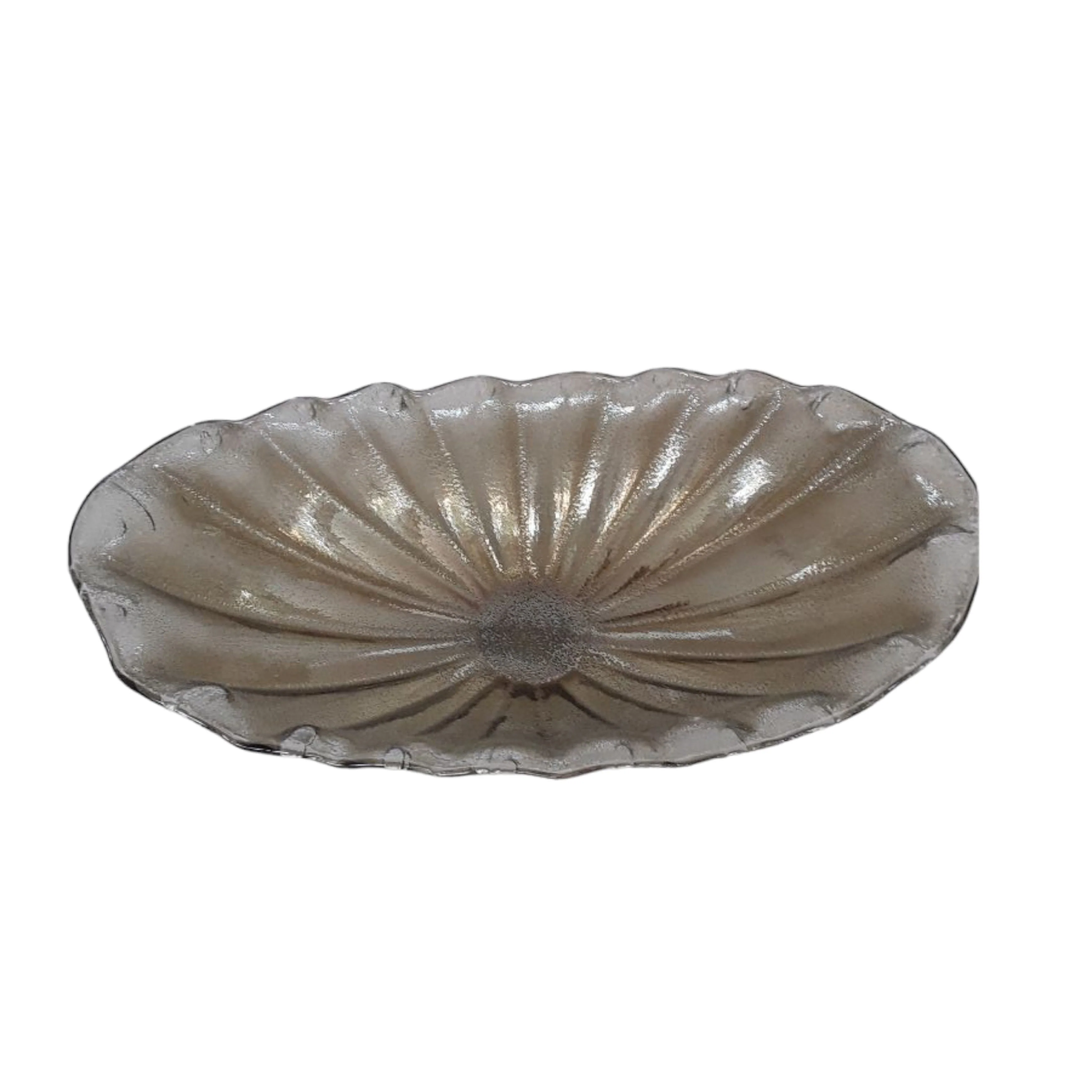 26" Salerno Italian Oversized Art Glass Bowl - Image 4
