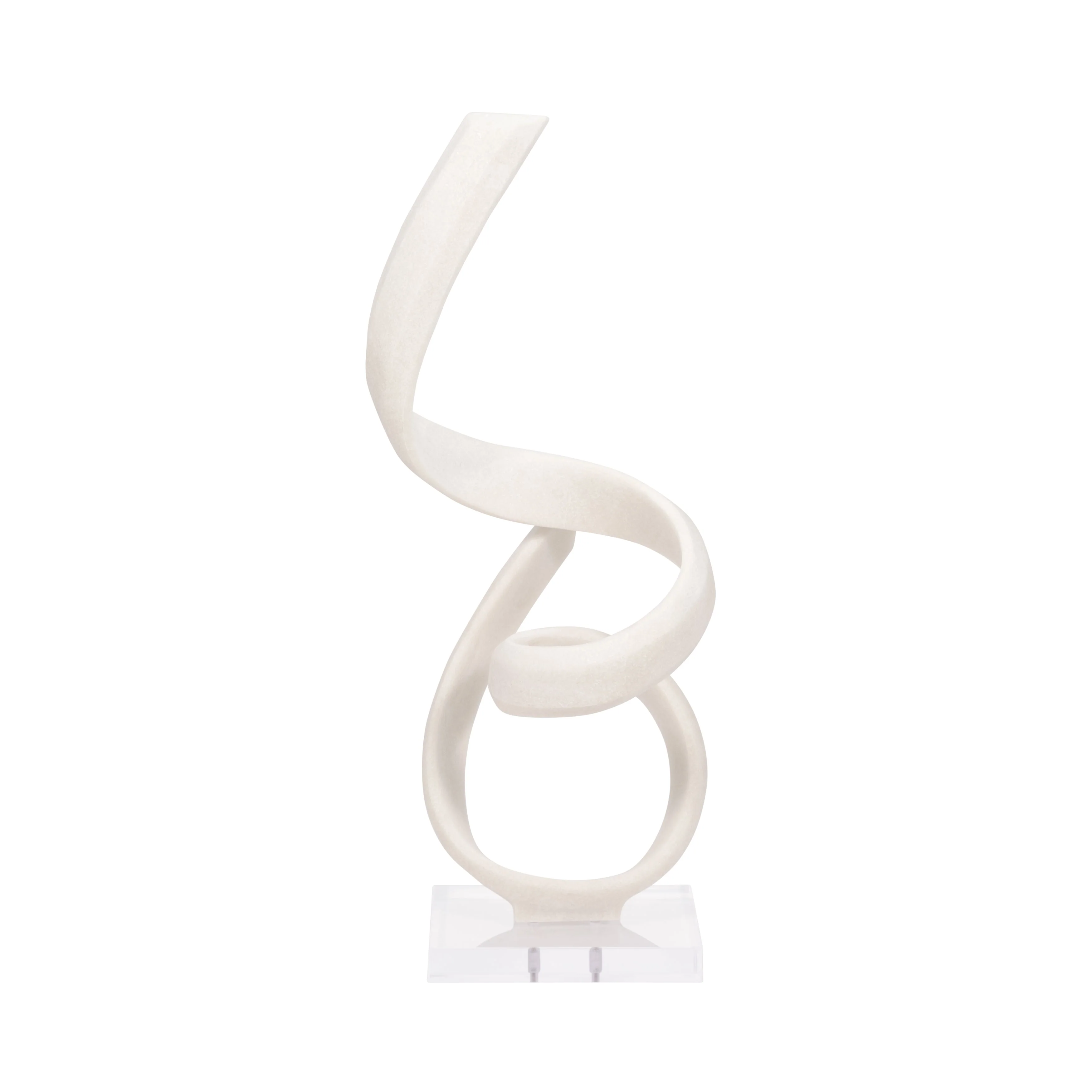27" KASSANI OVERSIZED QUARTZ RESIN STATUARY, WHITE - Image 11