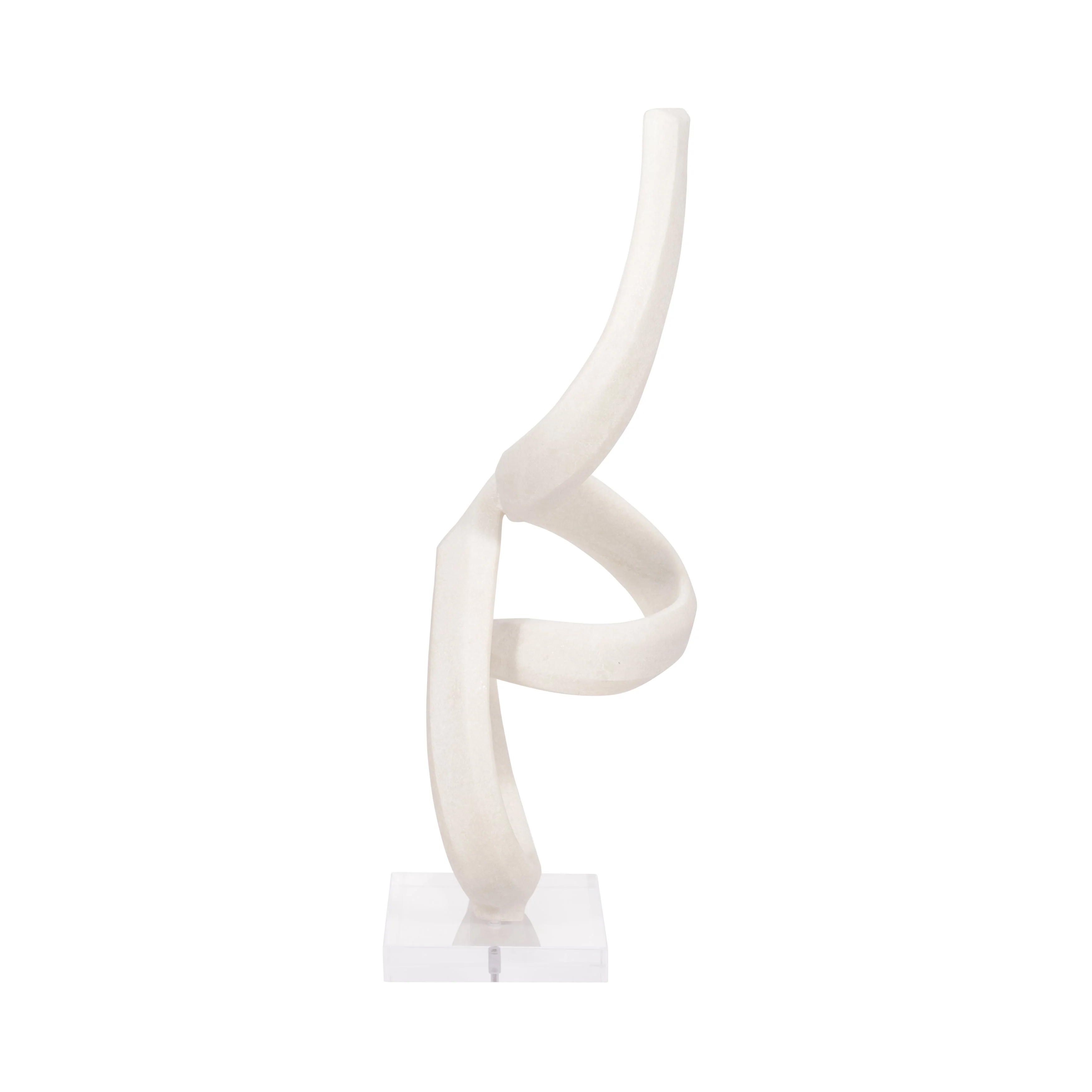 27" KASSANI OVERSIZED QUARTZ RESIN STATUARY, WHITE - Image 13